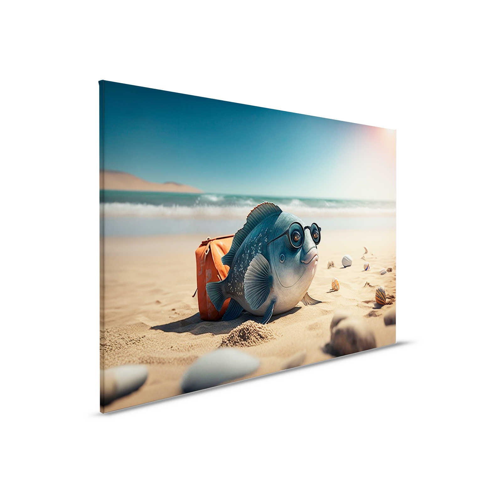         KI Quadro su tela »Fishy Beachday« - 90 cm x 60 cm
    