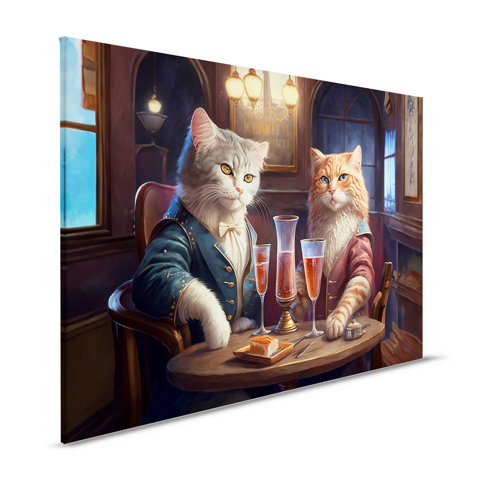 Toile KI »Kitty Bar« - 120 cm x 80 cm
