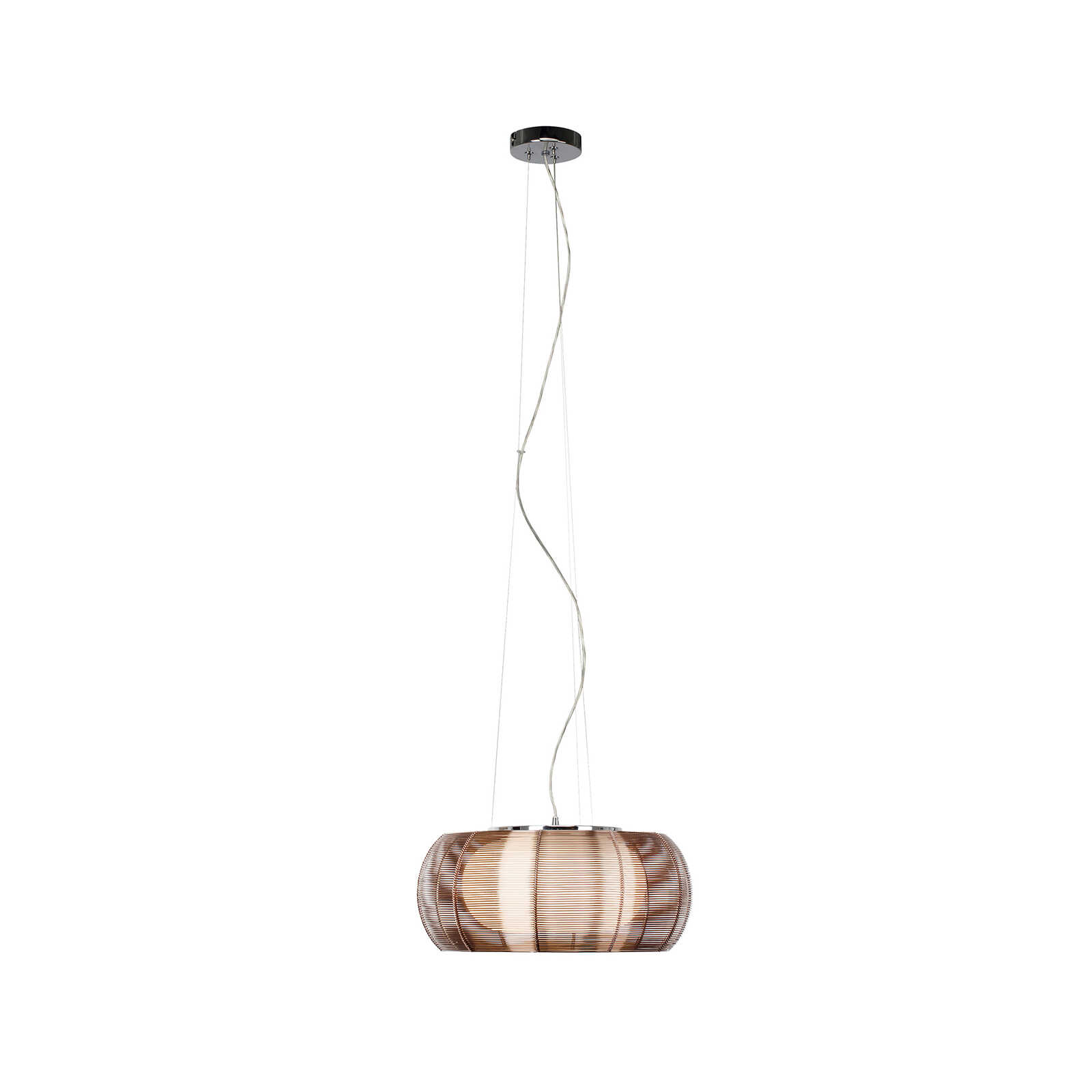 Lámpara colgante de cristal - Maxime 6 - Marrón
