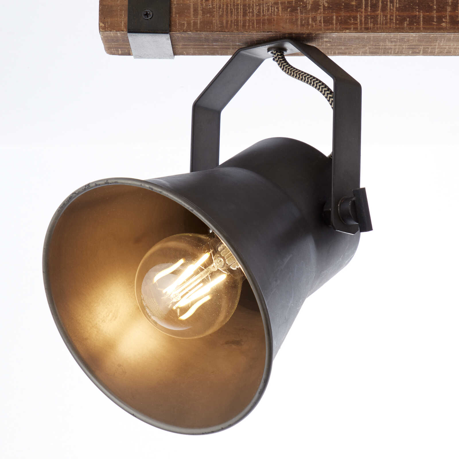             Wooden spotlight bar - Eva 2 - Metallic
        