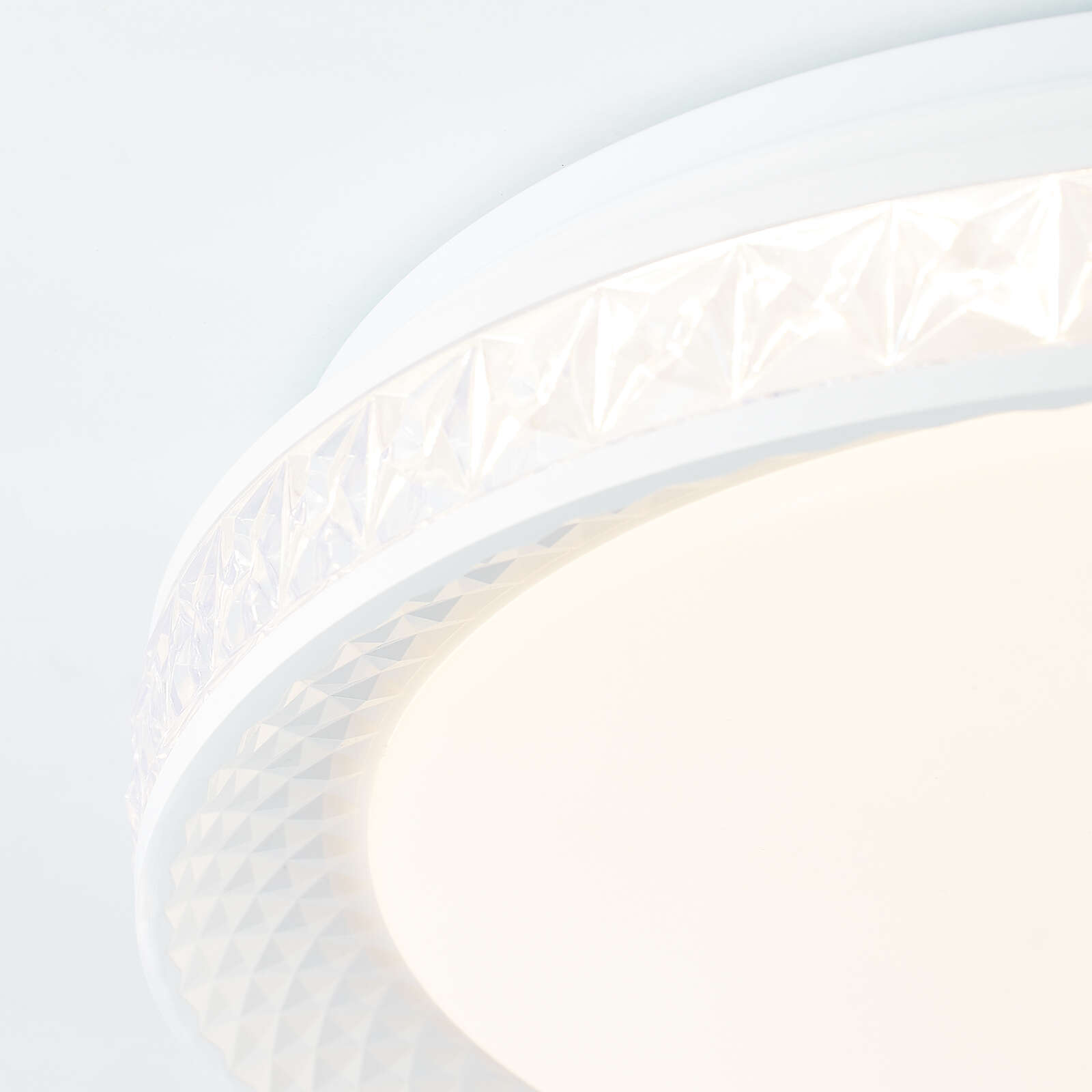             Plastic ceiling light - Damian - White
        