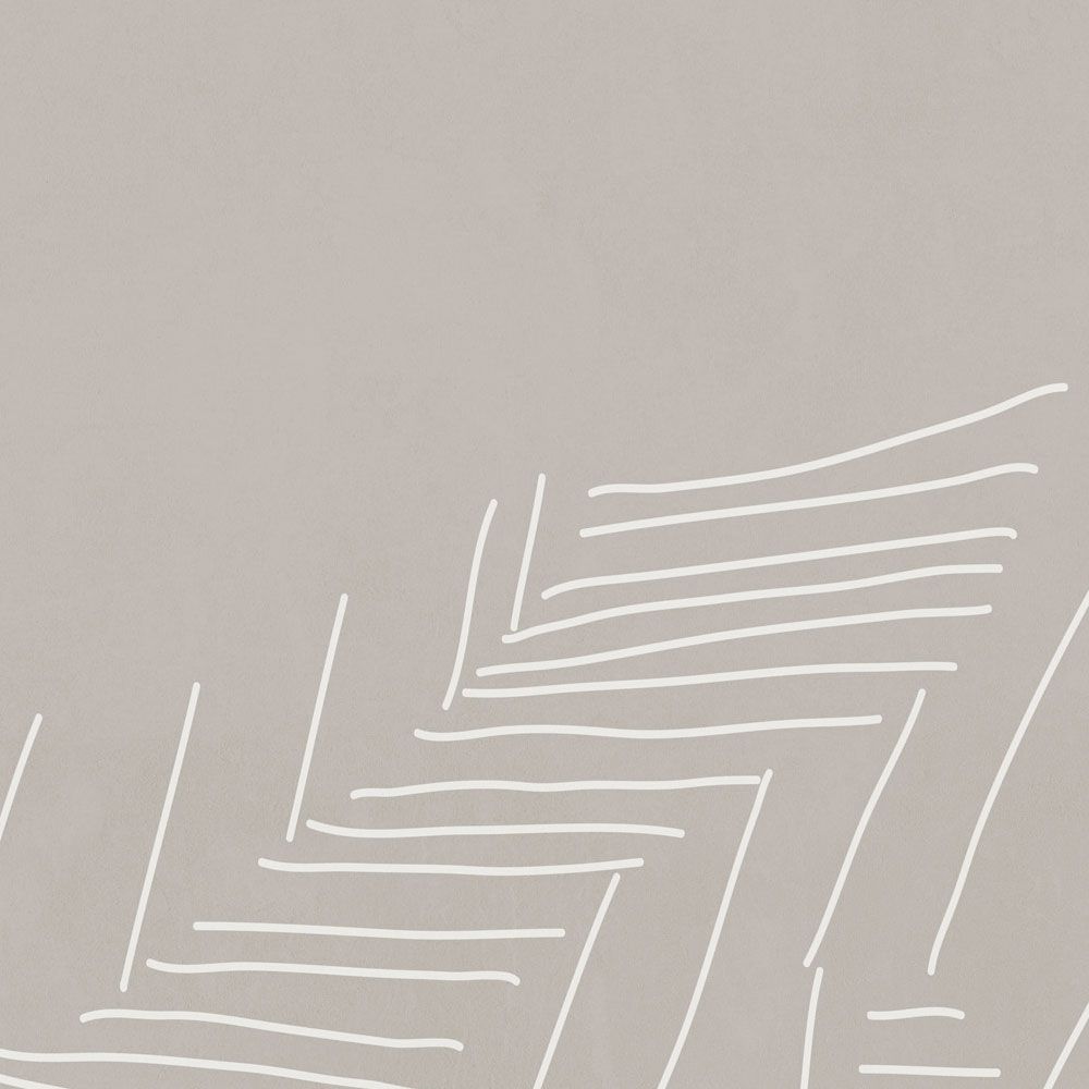             Digital behang »victor« - Berglandschap met lijnenpatroon - Grijs | Gladde, licht parelmoerglanzende vliesstof
        