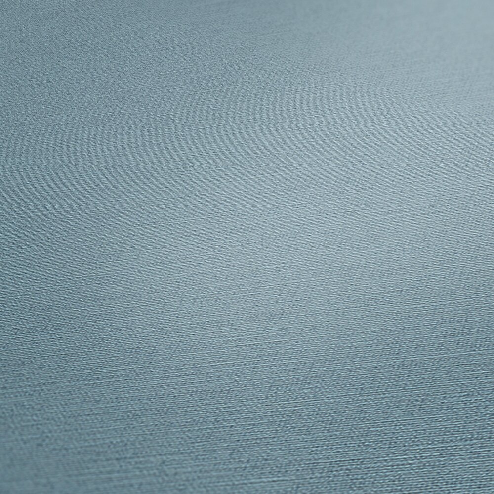             Papier peint aspect lin bleu clair avec aspect textile style scandi
        