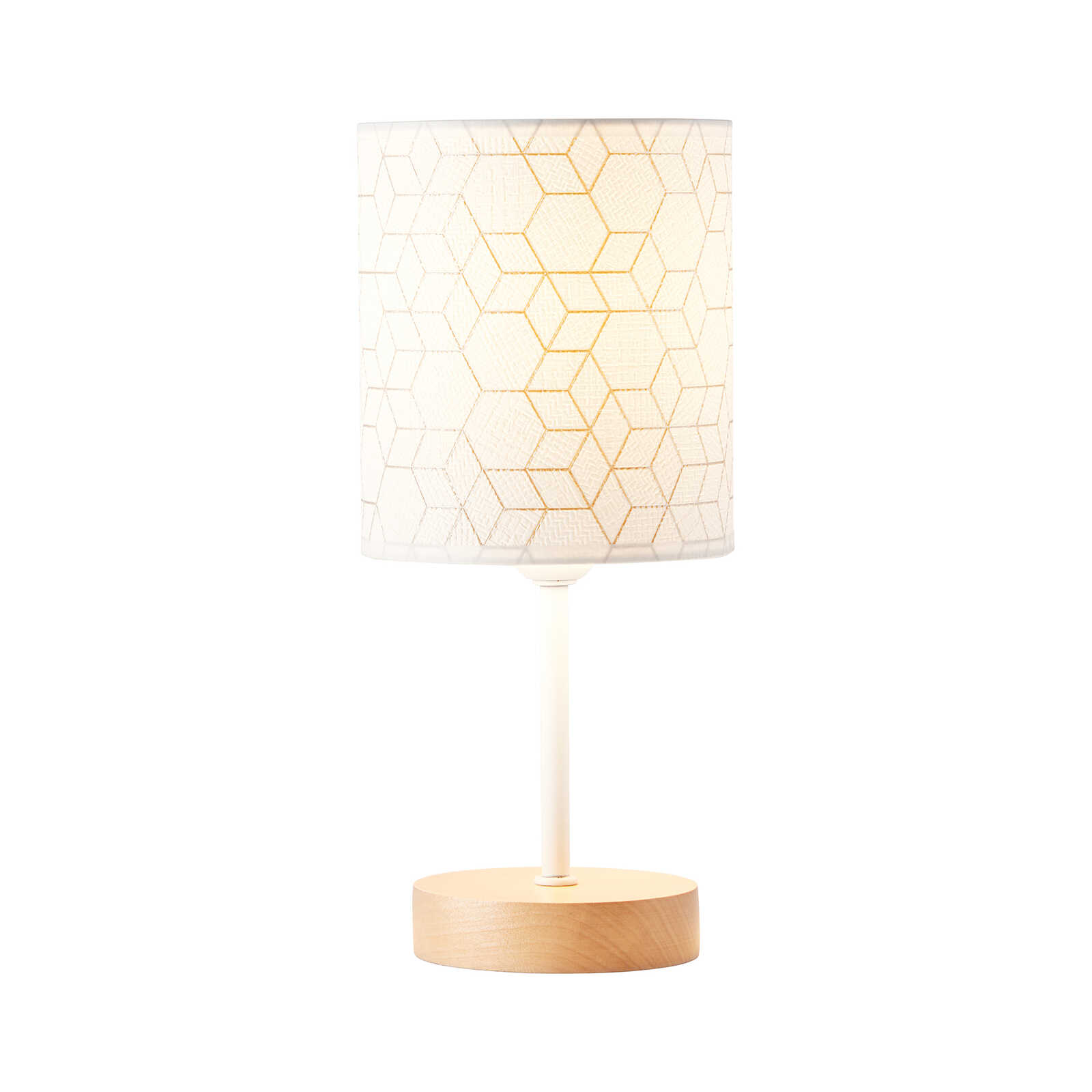 Lampe de table en textile - Hannes 4 - Marron
