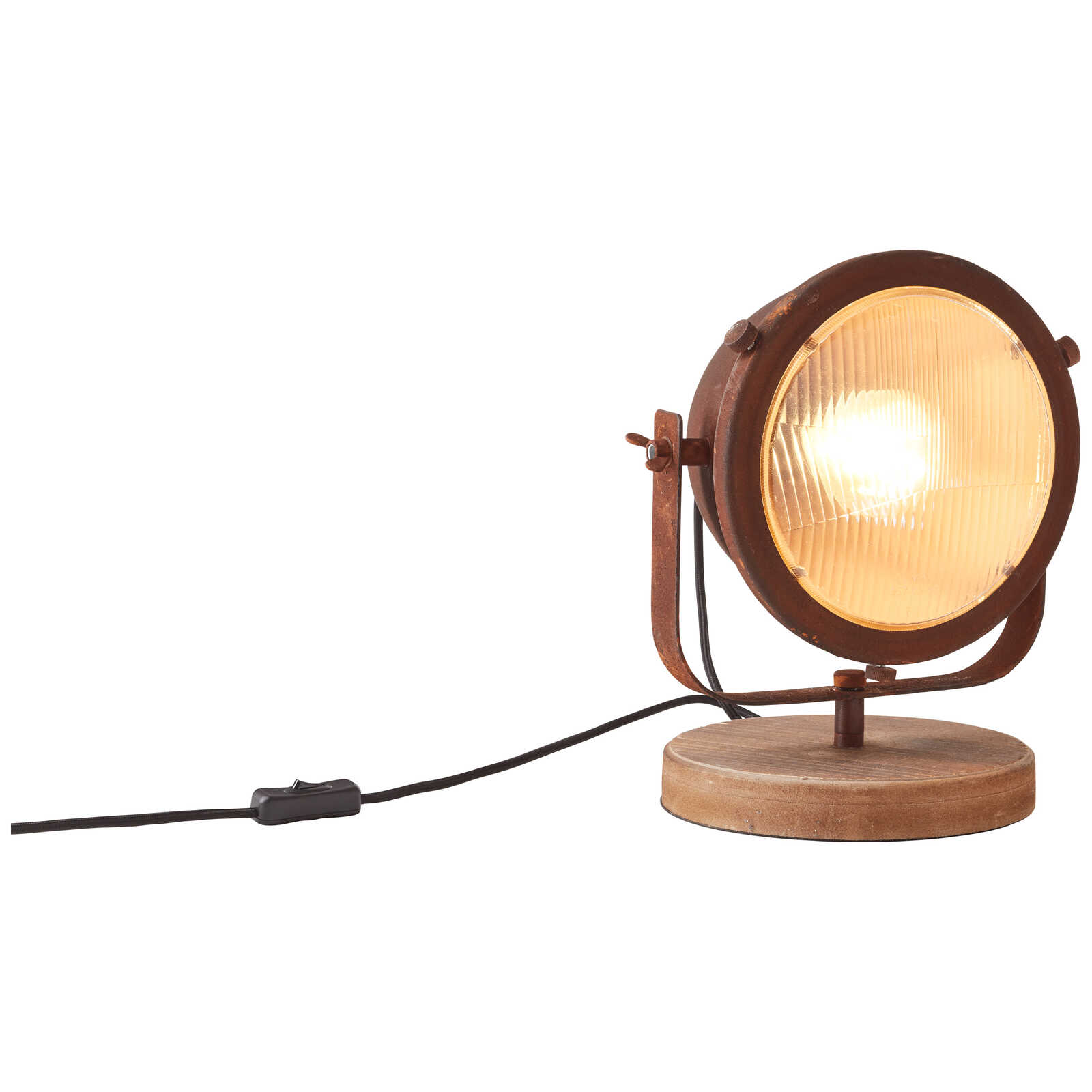             Wooden table lamp - Dilara 1 - Brown
        