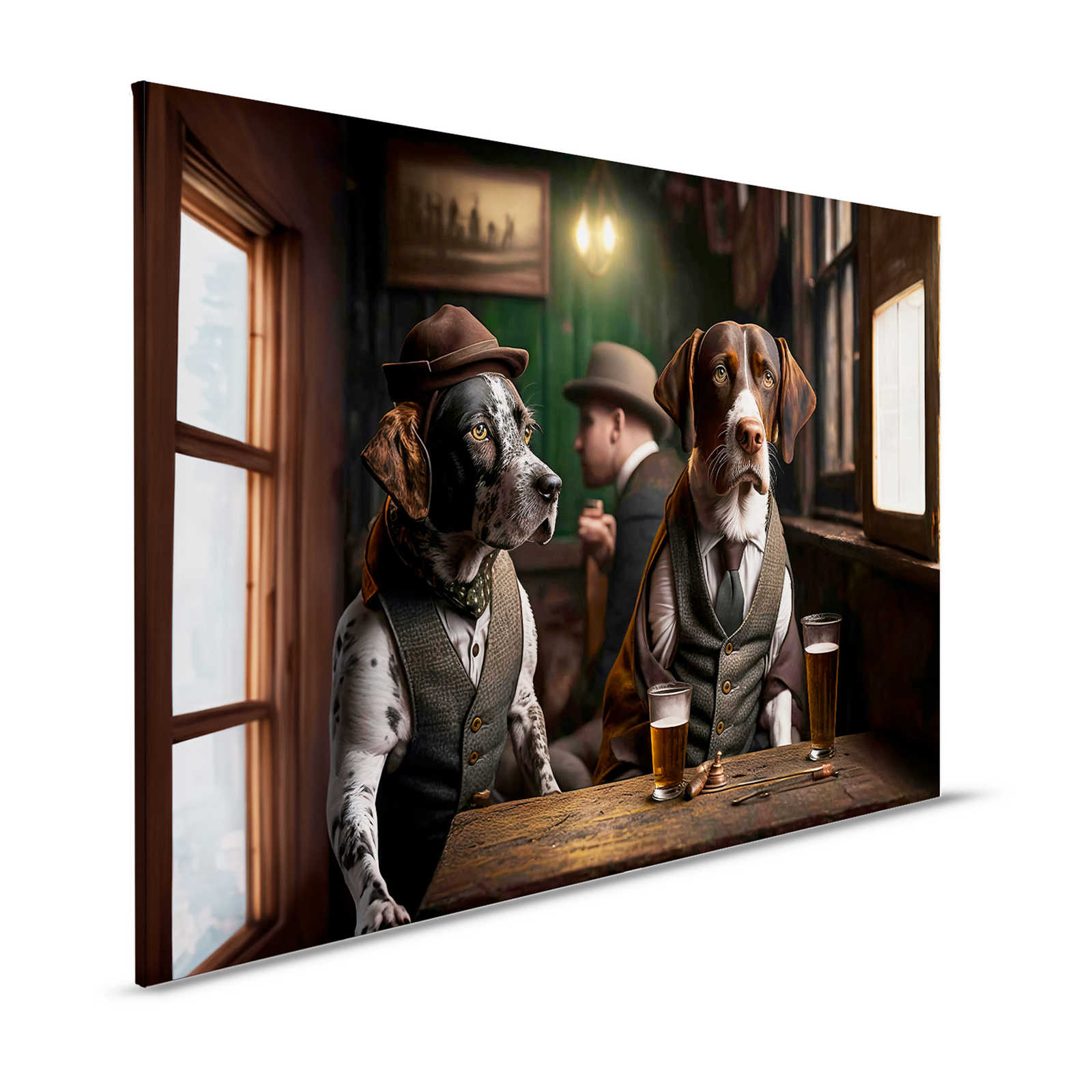 Toile KI »Doggy Bar« - 120 cm x 80 cm
