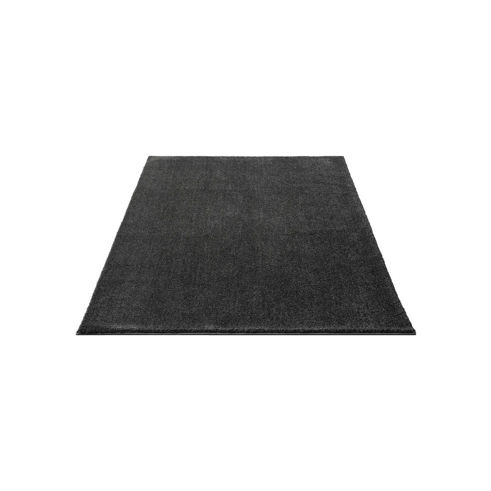 Tapis moelleux à poils courts anthracite - 200 x 140 cm
