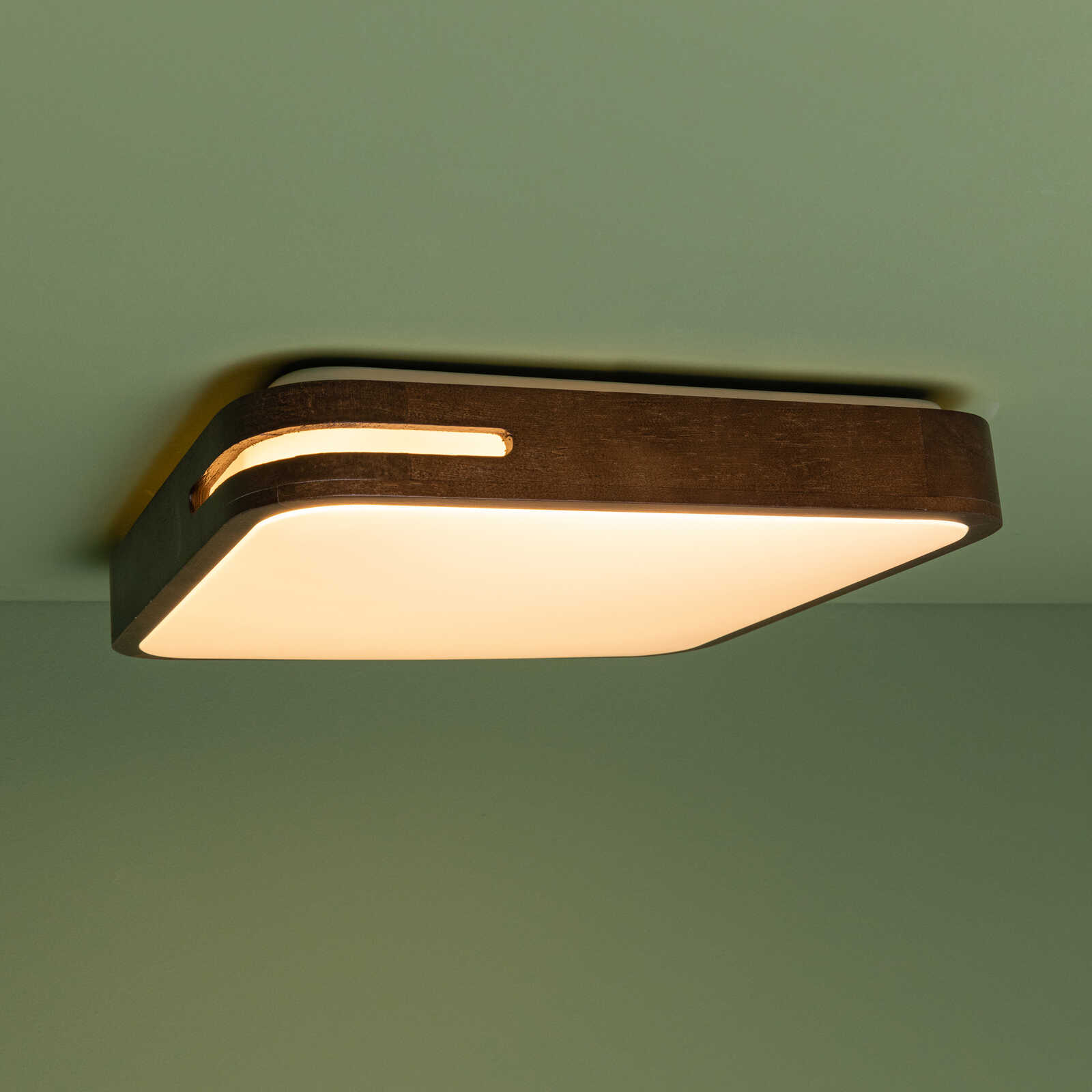             Wooden ceiling light - Viola 3 - Brown
        
