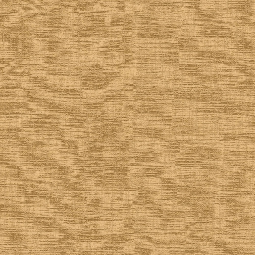             Plain non-woven wallpaper with a fine texture - brown, yellow
        