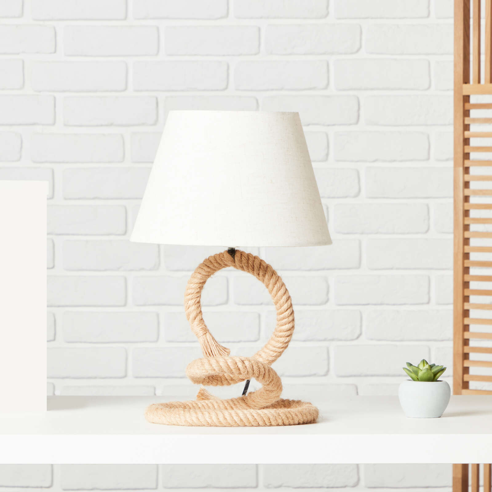             Textile table lamp - Milan 1 - Brown
        