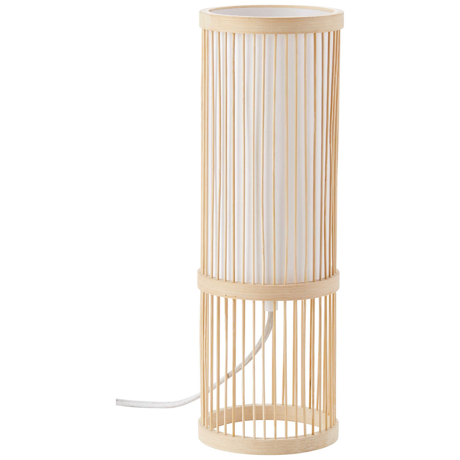             Lampada da tavolo in bambù - Luise 2 - Marrone
        