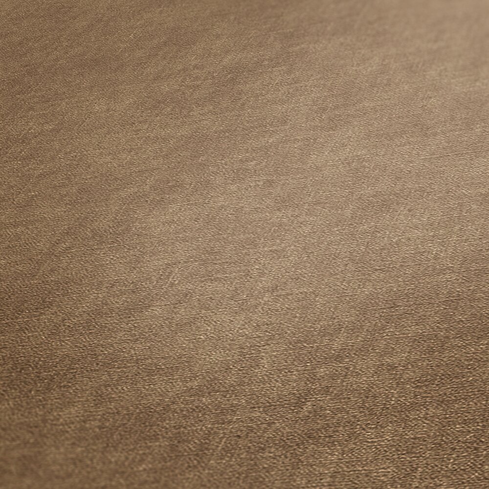             Papel pintado monocolor de tejido-no tejido con aspecto textil - marrón, beige
        