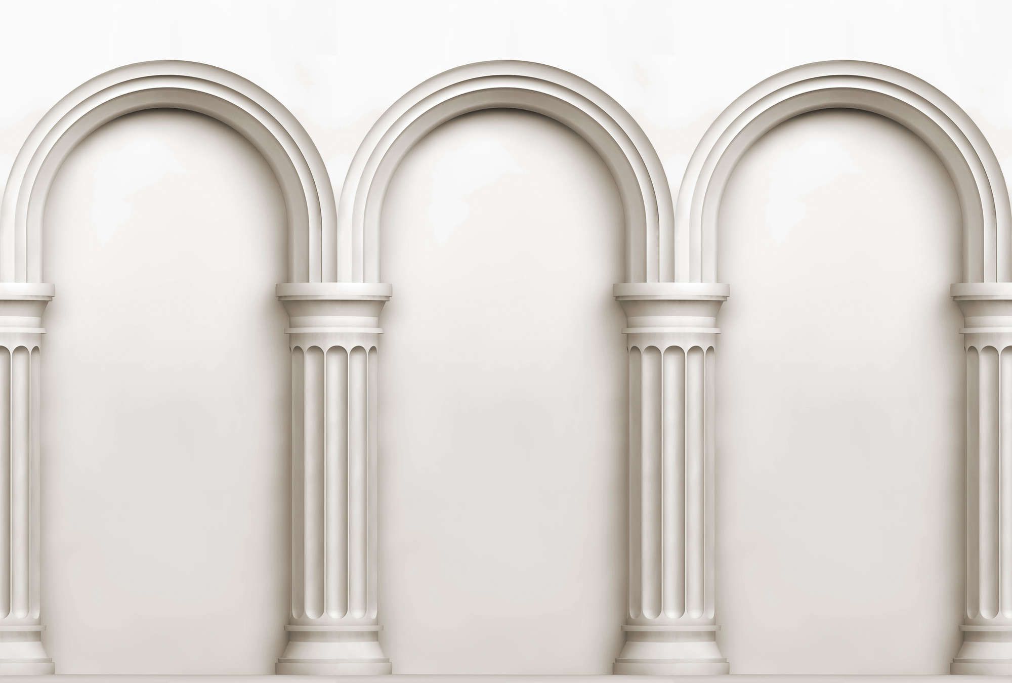             Photo wallpaper »new roman« - Architecture with round arches - Lightly textured non-woven fabric
        