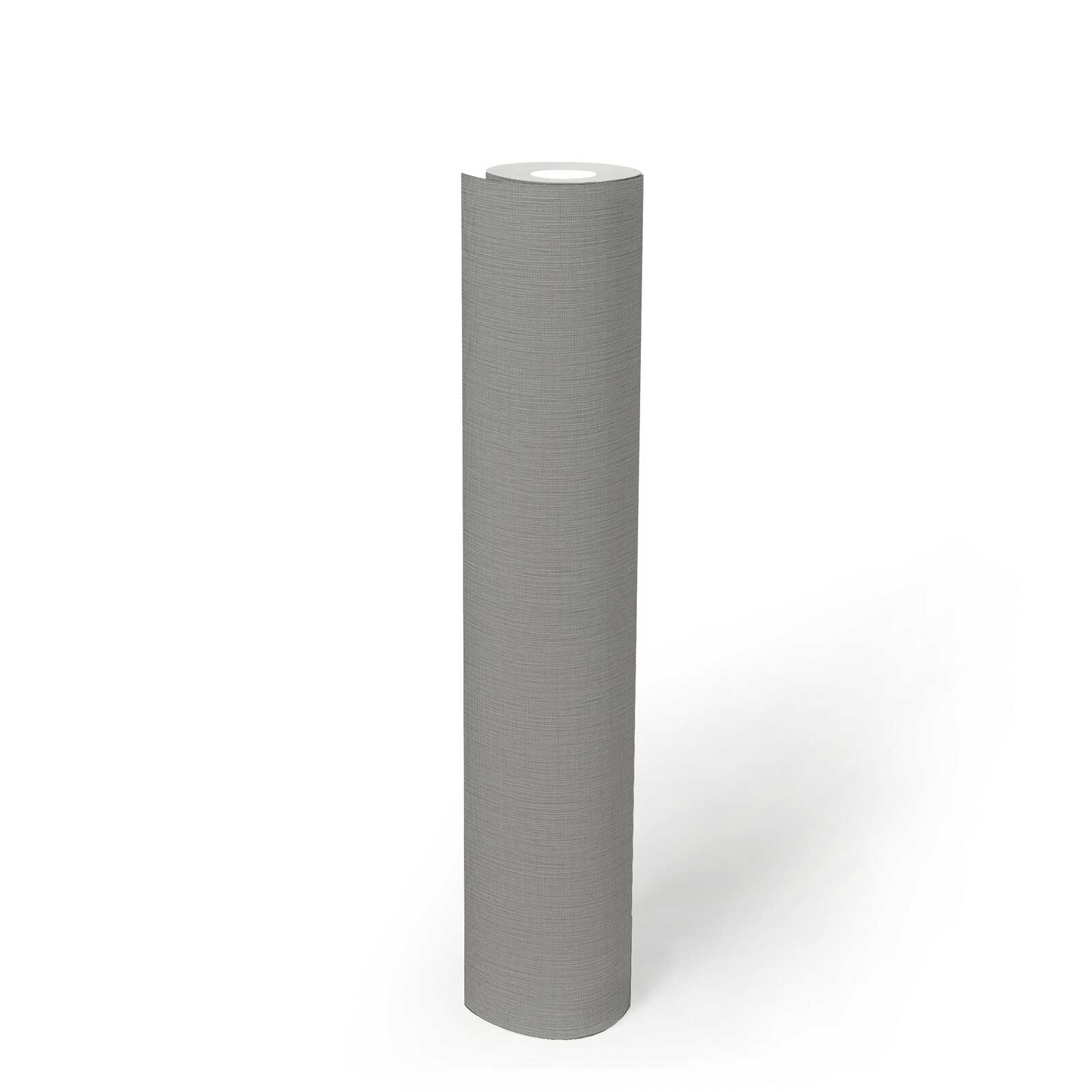             Lightly structured non-woven wallpaper with a textured effect - grey
        