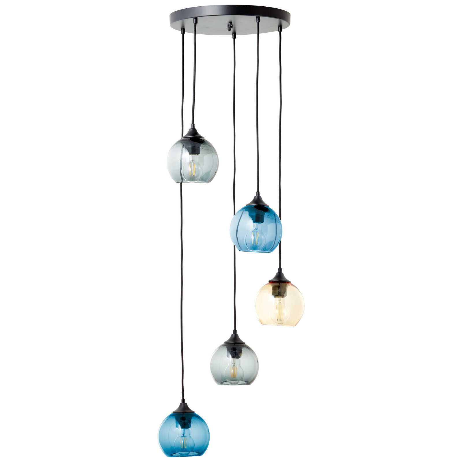             Glazen hanglamp - Alexandra - Bont
        