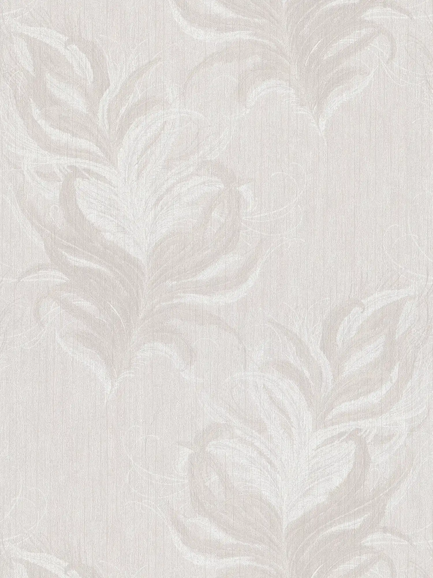         papier peint en papier intissé avec plumes Style & structure effet brillant - blanc, gris
    