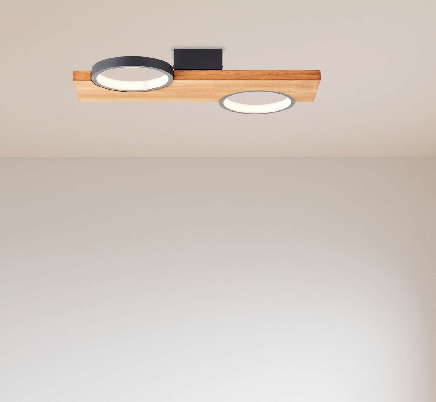             Wooden ceiling light - Elena 1 - Brown
        