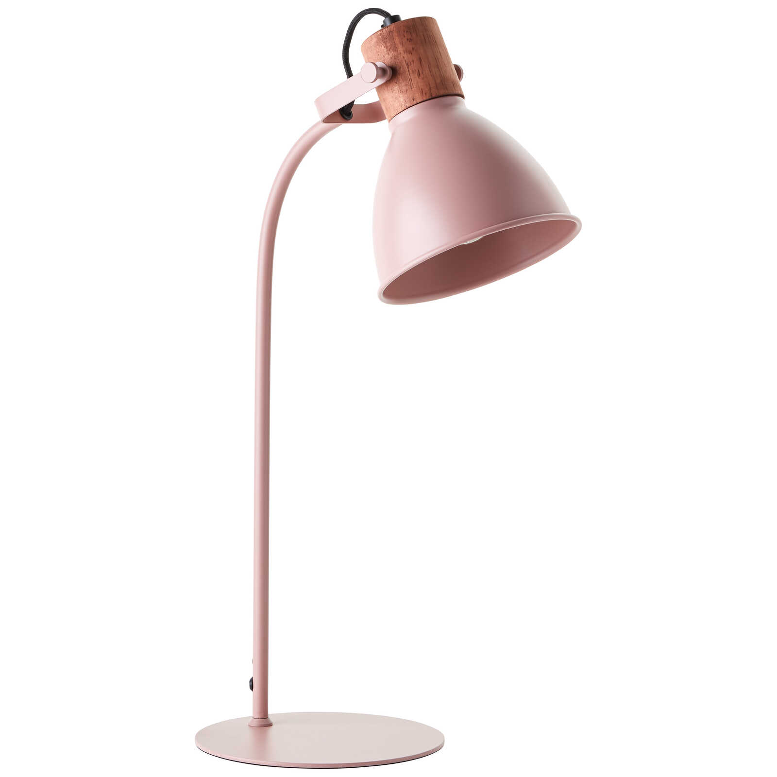             Lampe de table en bois - Franziska 1 - Rose
        