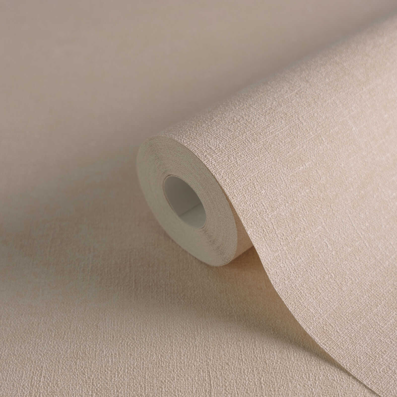             papier peint en papier intissé légèrement structuré uni - beige, rose
        