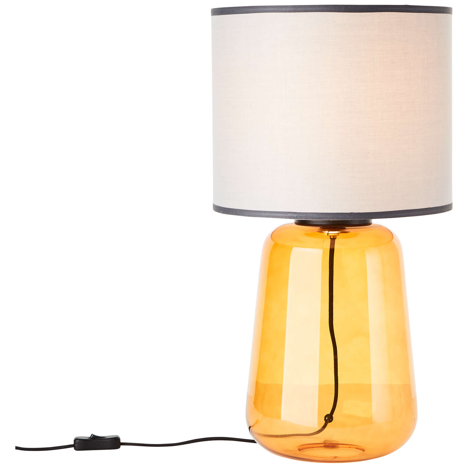             Lámpara de mesa textil - Jana 2 - Amarillo
        