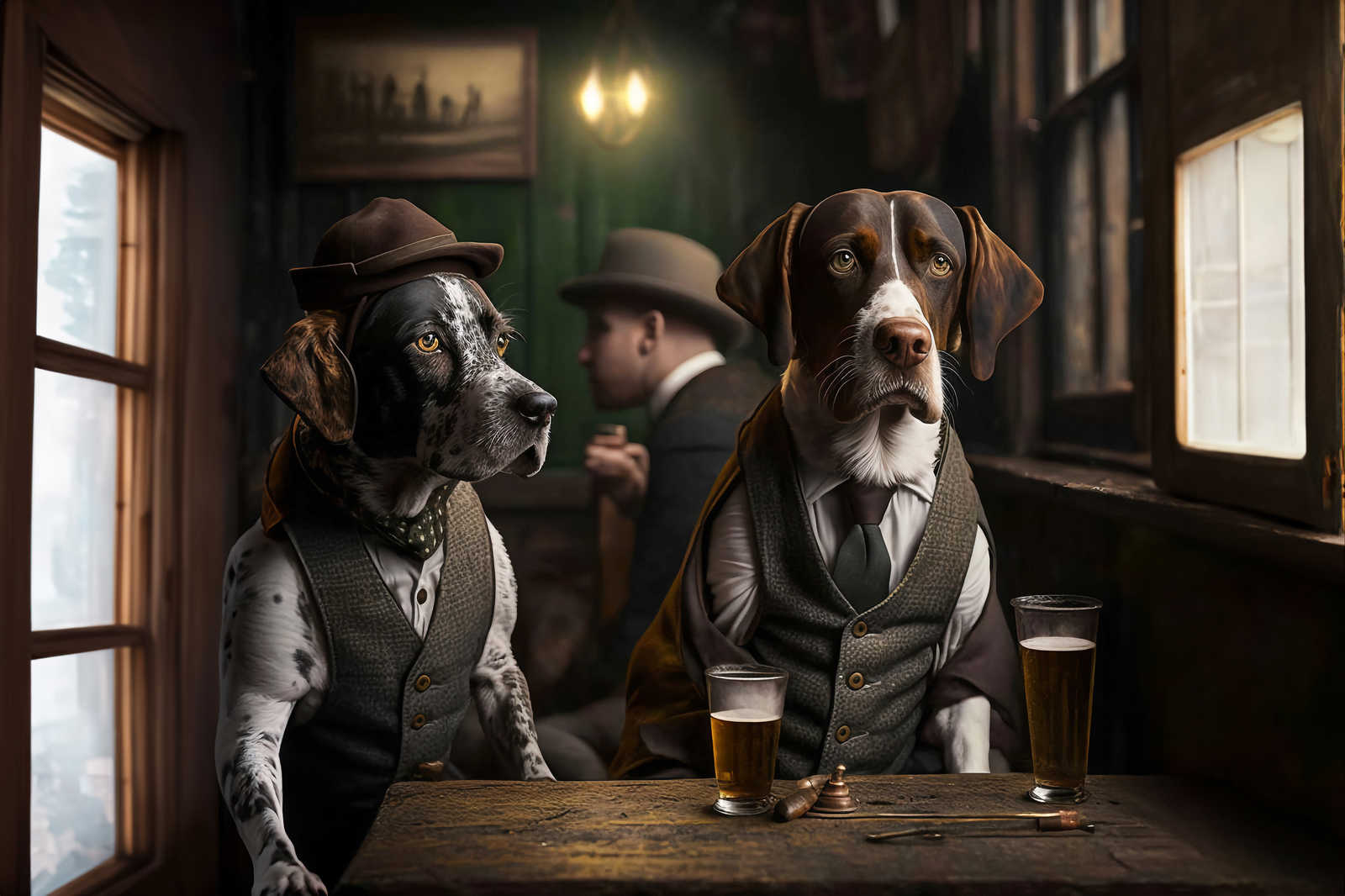             Toile KI »Doggy Bar« - 90 cm x 60 cm
        