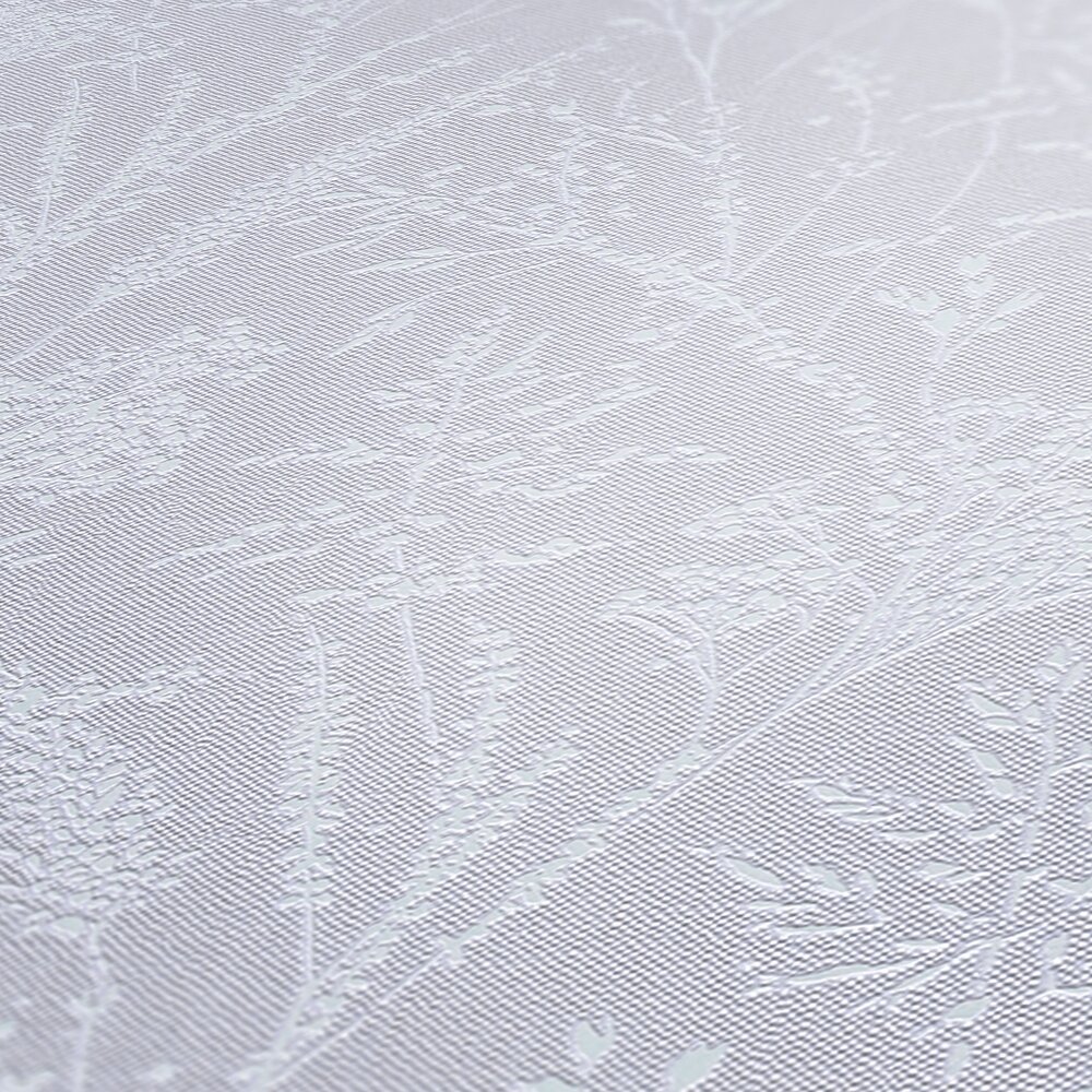             papier peint en papier intissé à motif de vrilles et de petites fleurs avec surface structurée - rose
        