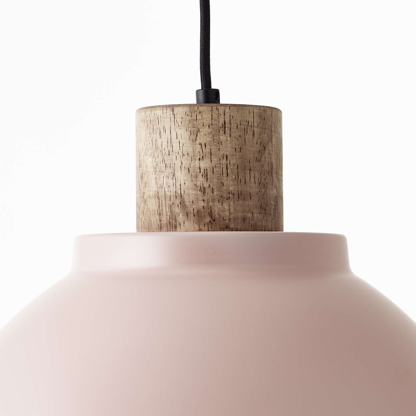             Wooden pendant light - Franziska 10 - Pink
        