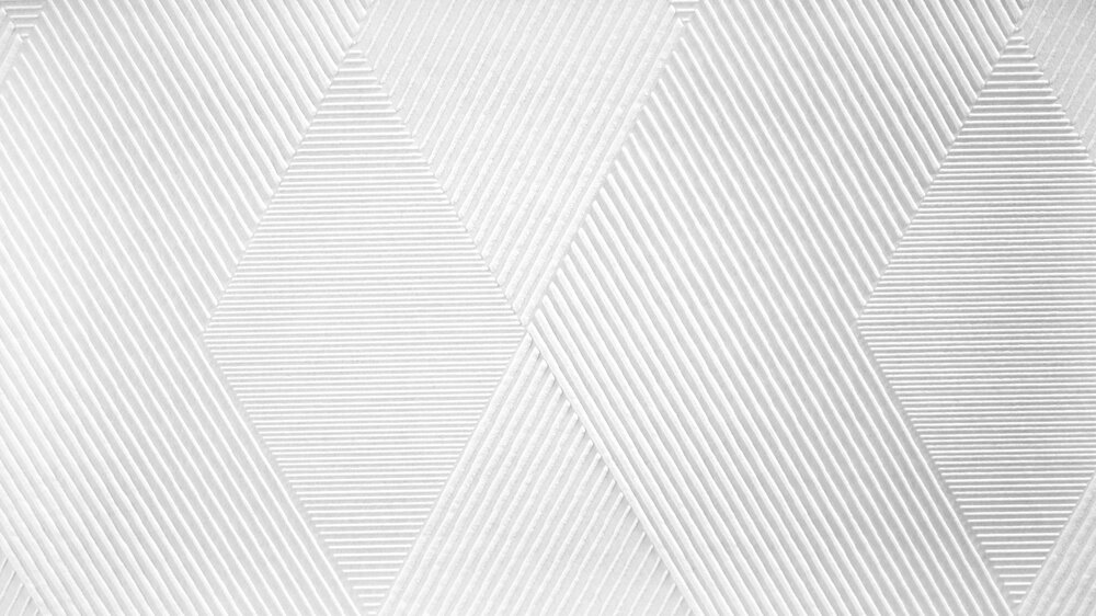             Paintable effect wallpaper with geometric pattern
        