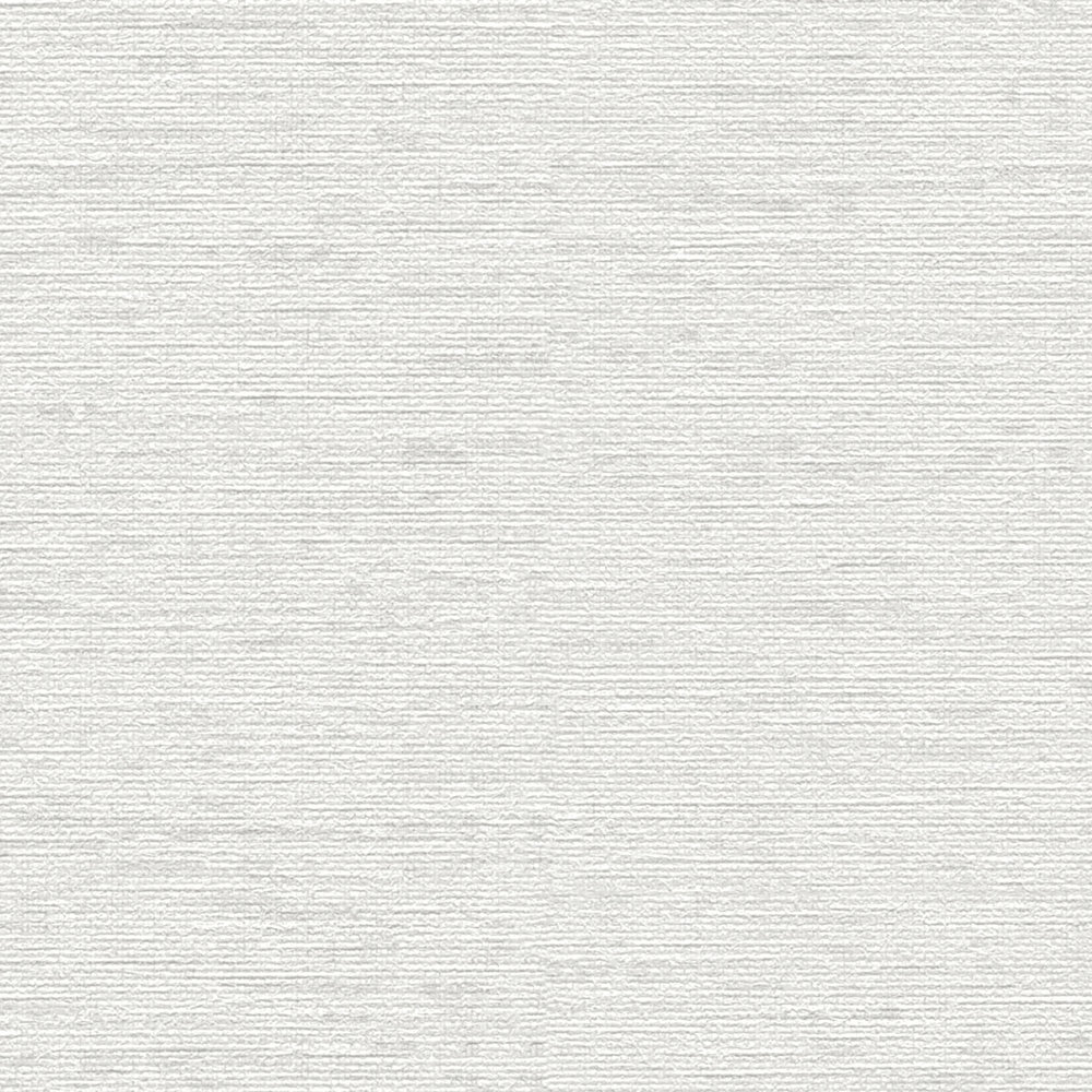             papier peint en papier intissé uni avec structure textile, mat - blanc, gris clair
        