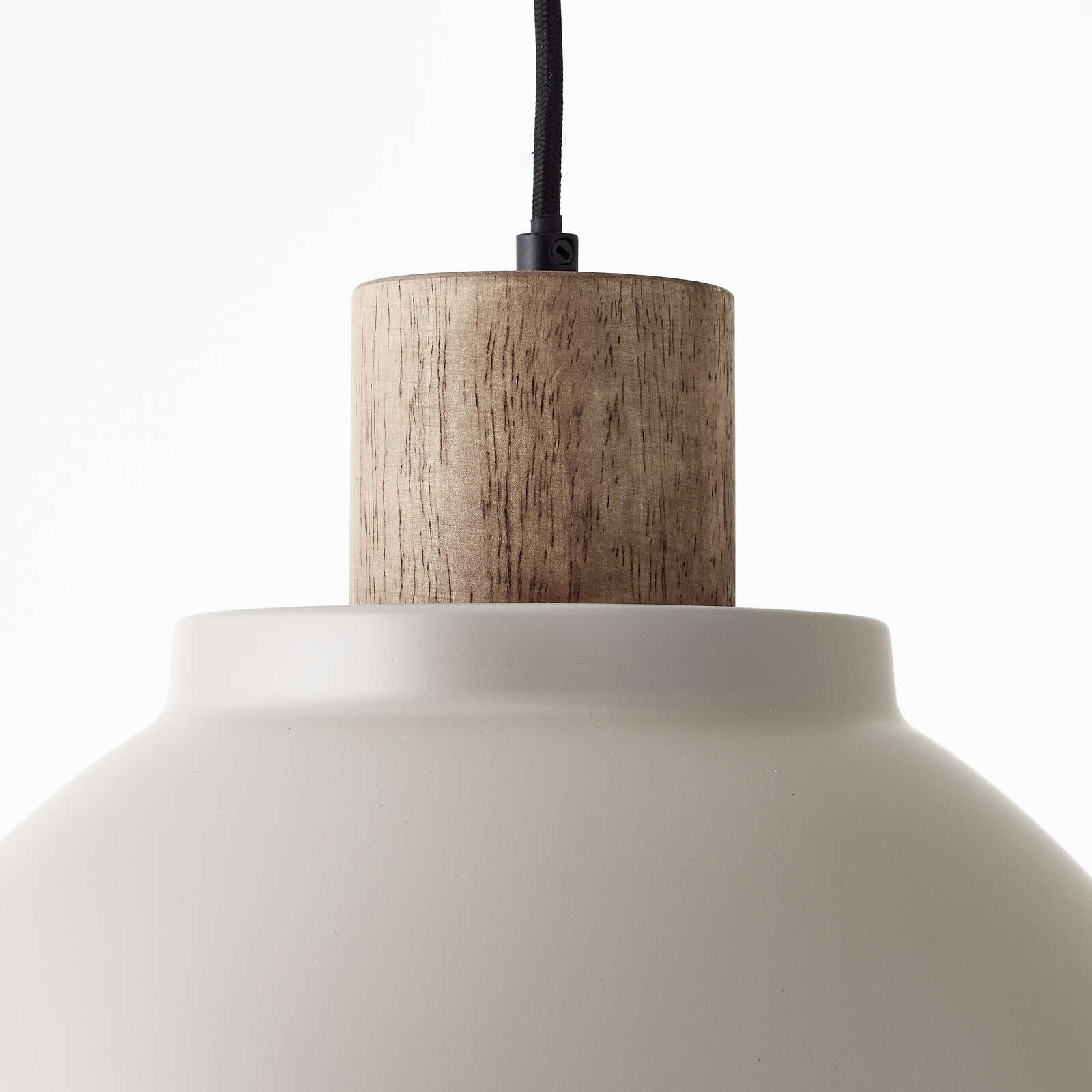             Lámpara colgante de madera - Franziska 11 - Gris
        