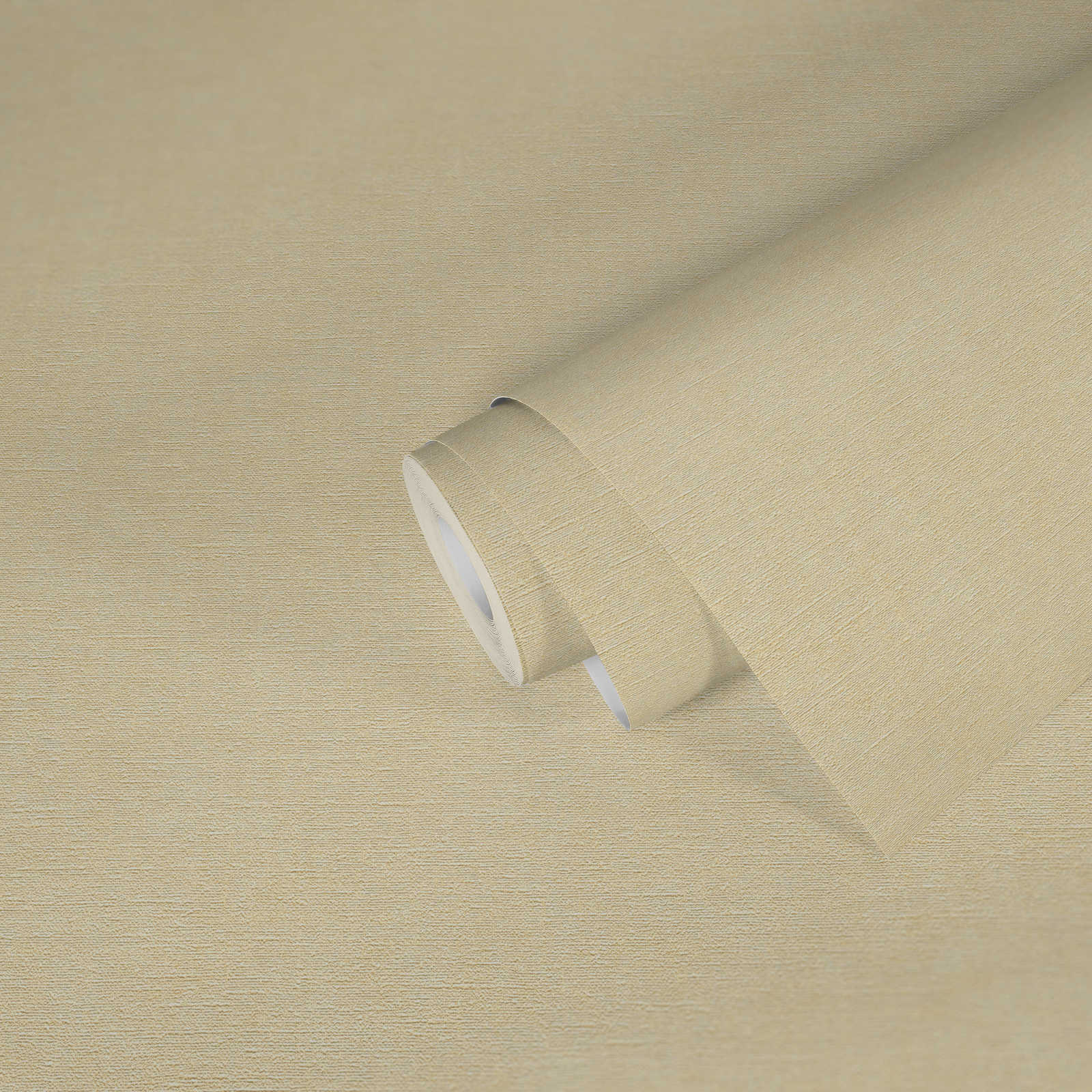             papier peint en papier intissé uni aspect textile - beige
        