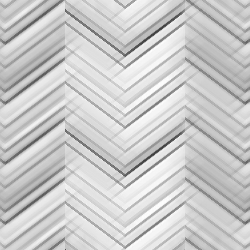         Photo wallpaper zigzag pattern & line design - grey, white, black
    