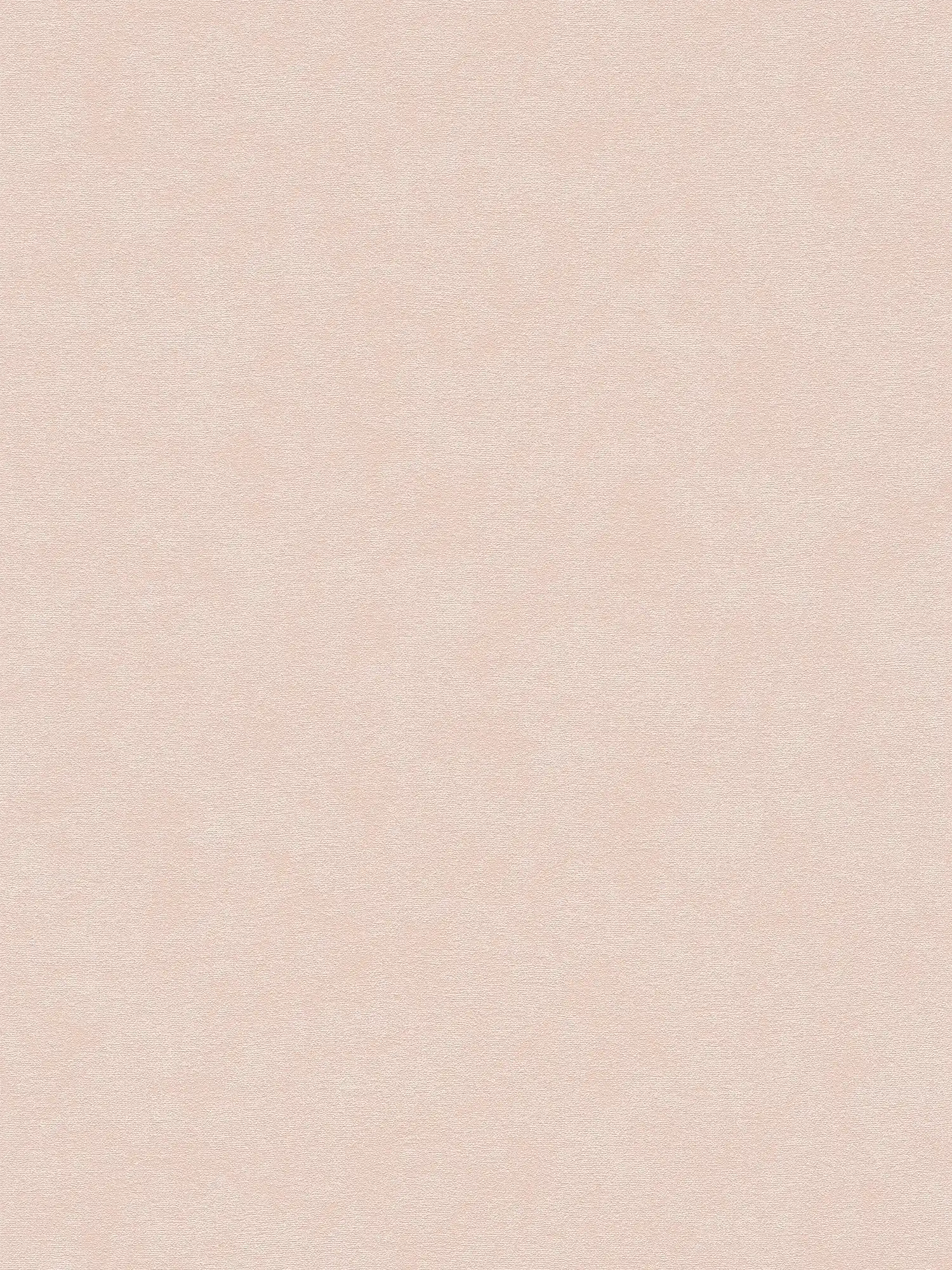             Plain-coloured non-woven wallpaper with a subtle texture - Pink
        