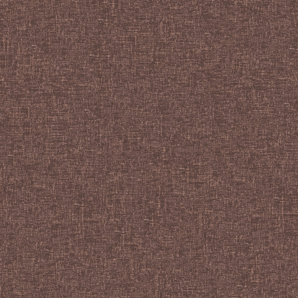             Papier peint chiné aspect textile, texturé - marron
        