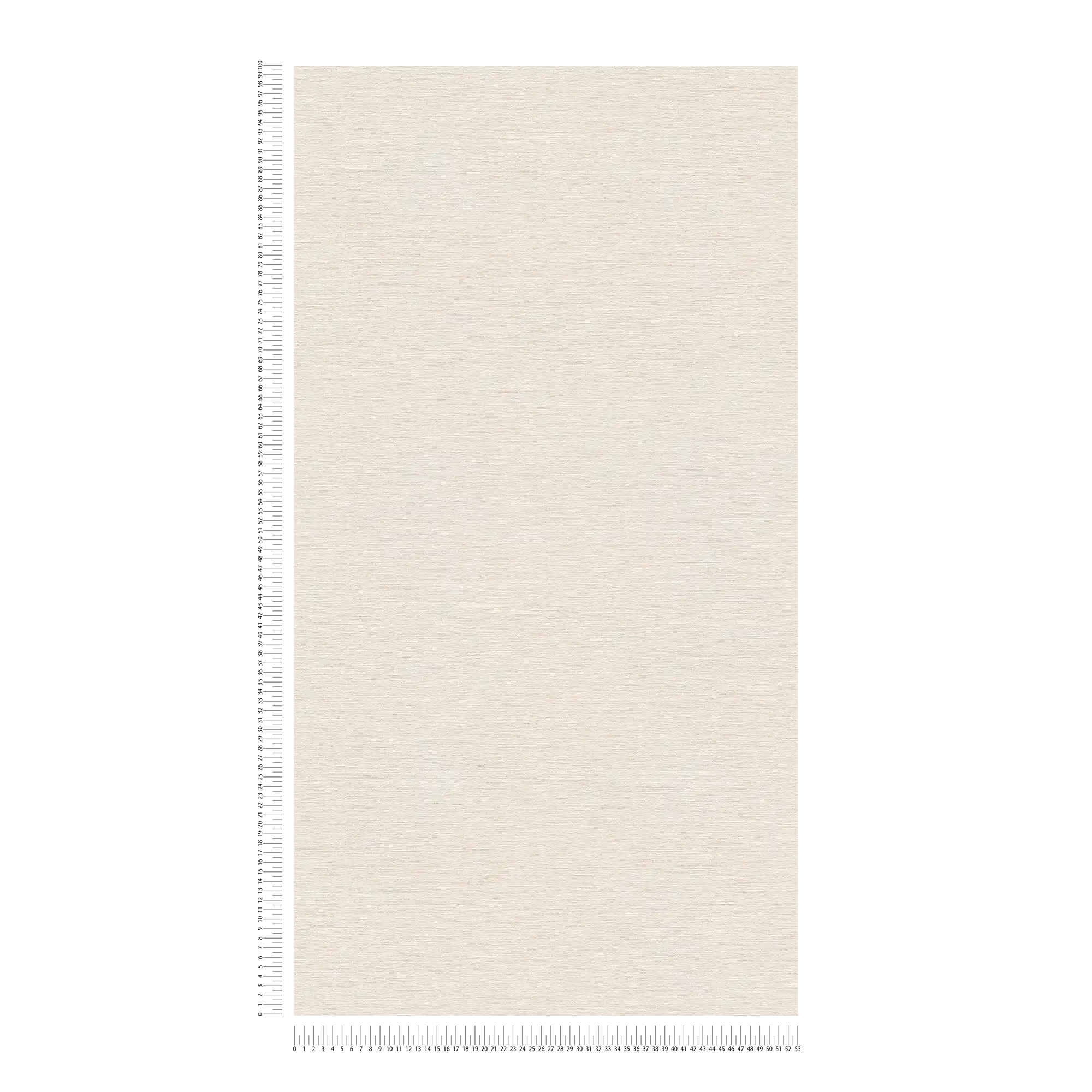            papier peint en papier uni avec structure tissée, mat - crème, blanc, beige
        