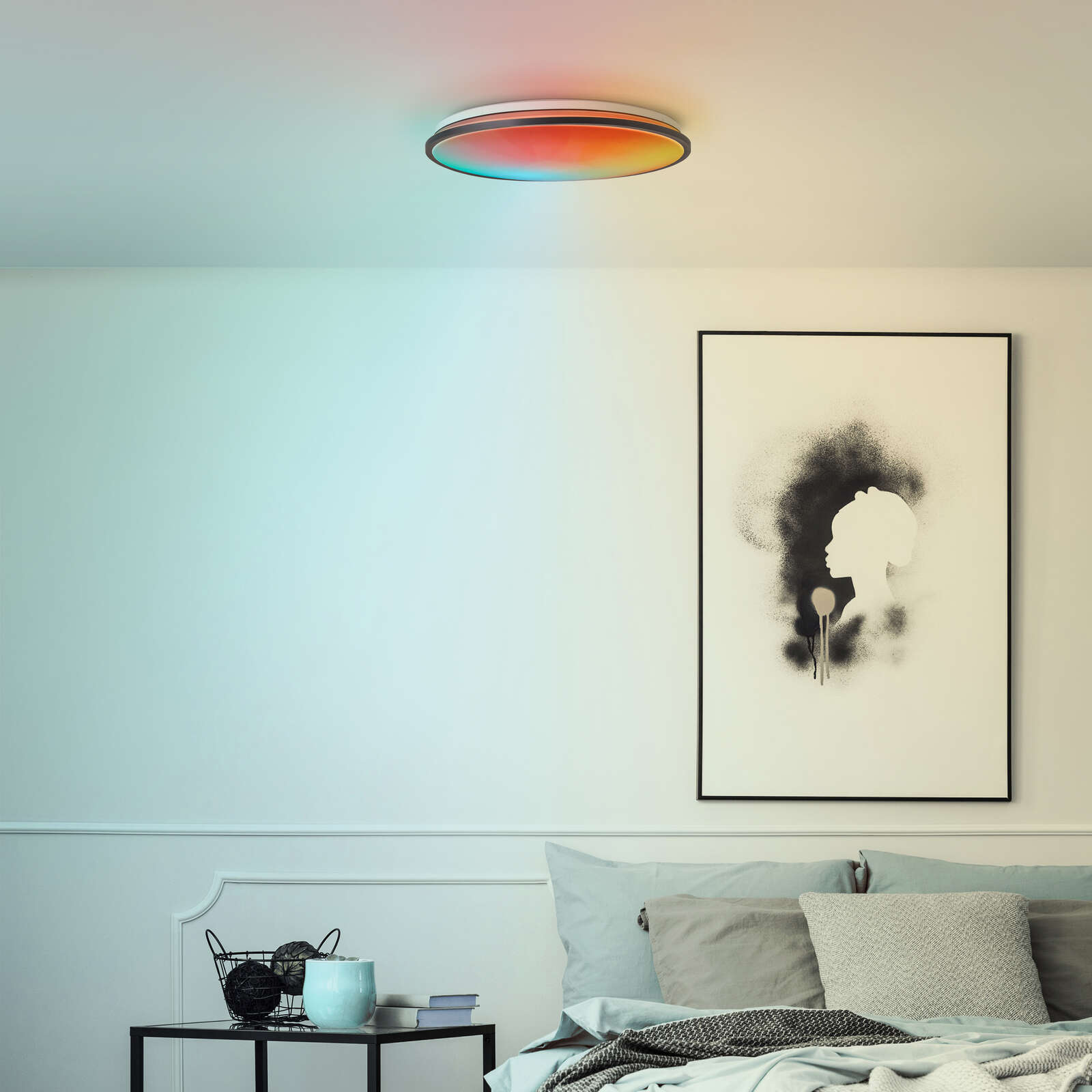             Kunststof plafondlamp - Iva 2 - Zwart
        