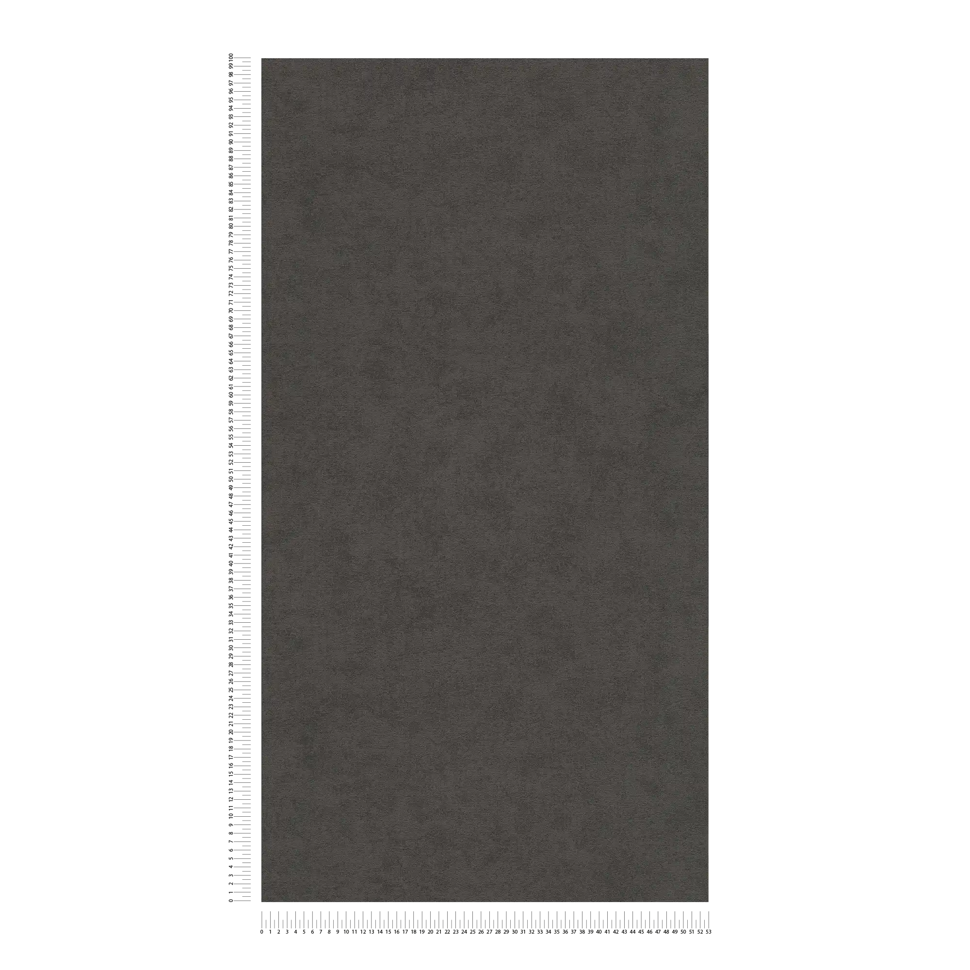             Finely textured plain non-woven wallpaper - black
        