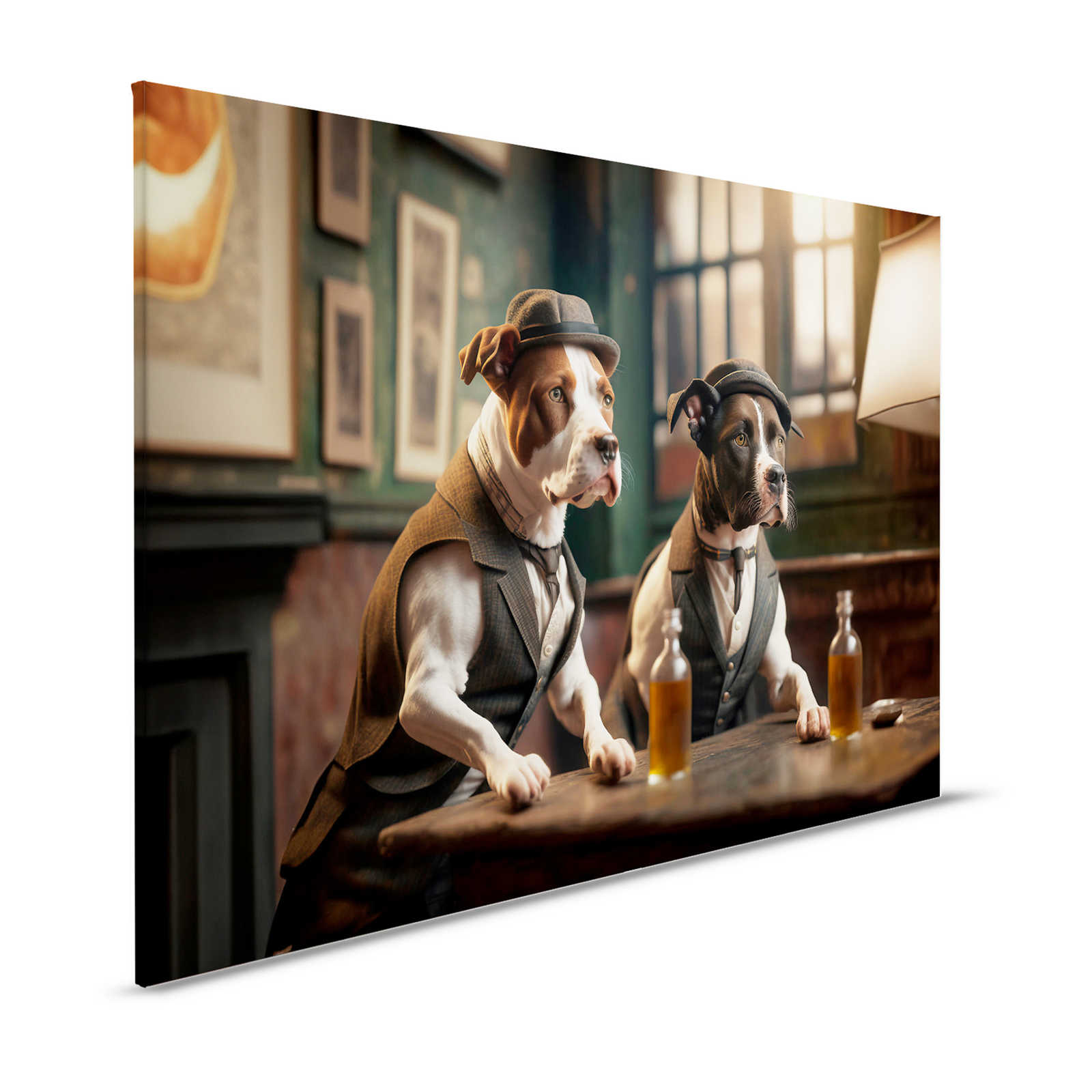 Toile KI »Doggy Bar 2« - 120 cm x 80 cm
