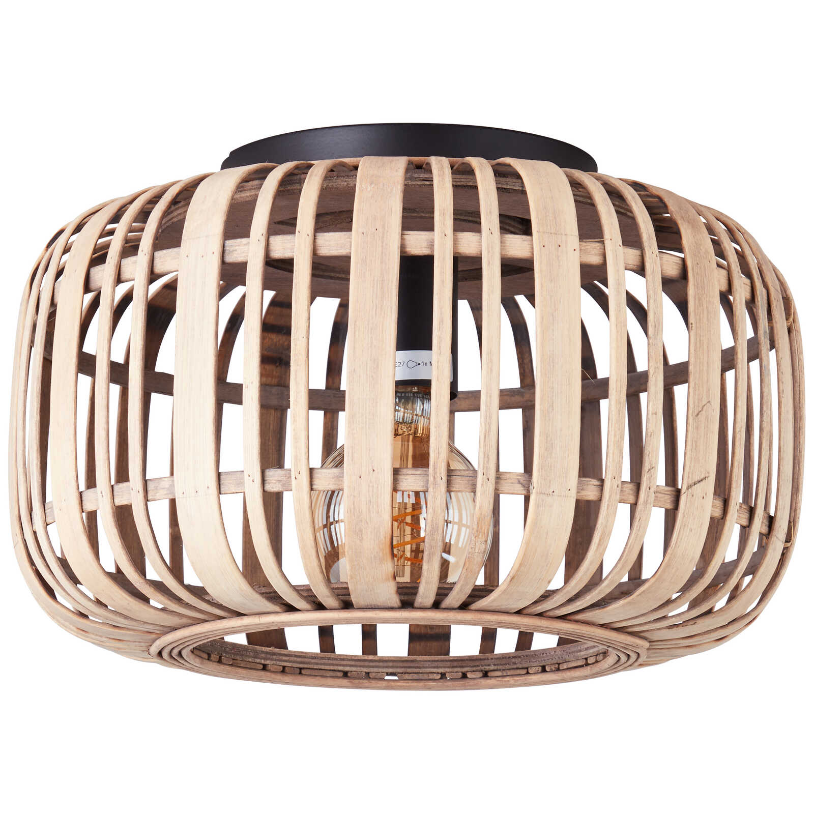             Bamboo ceiling light - Willi 4 - Brown
        