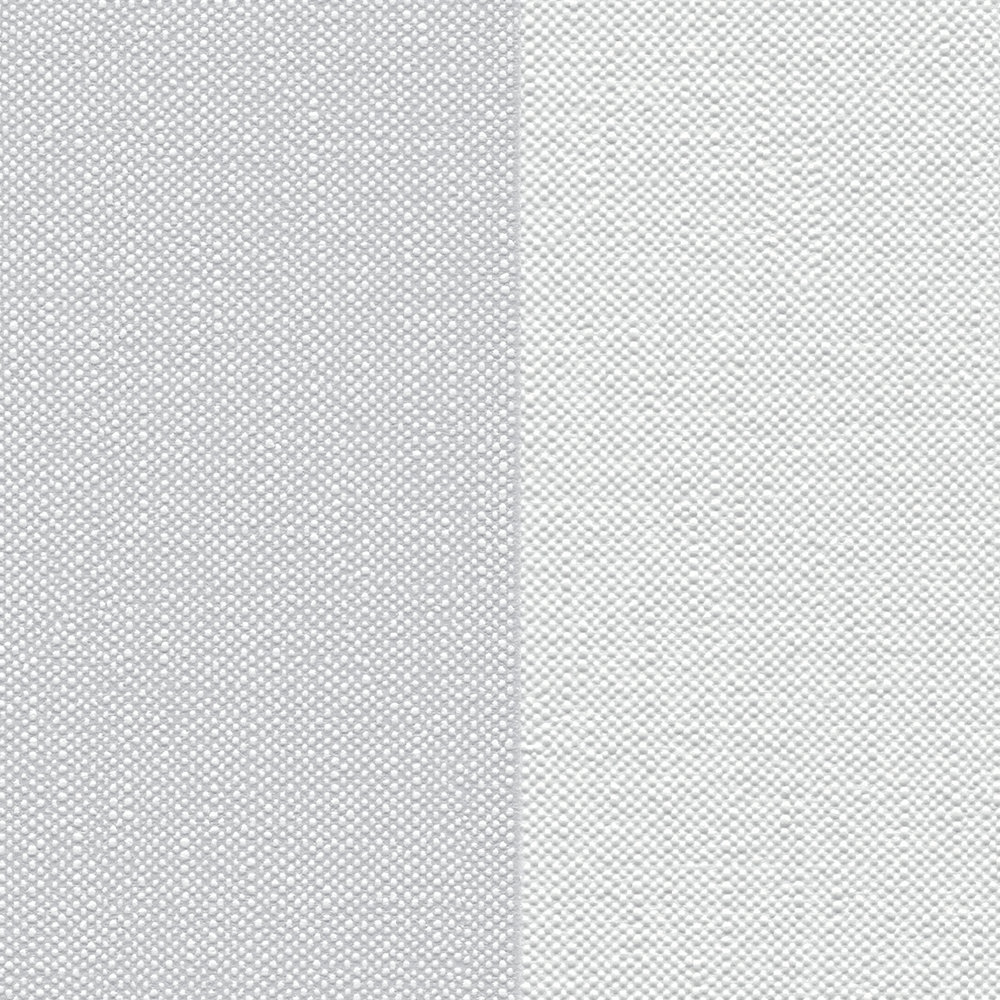             Non-woven wallpaper with textured block stripe pattern - grey, white
        