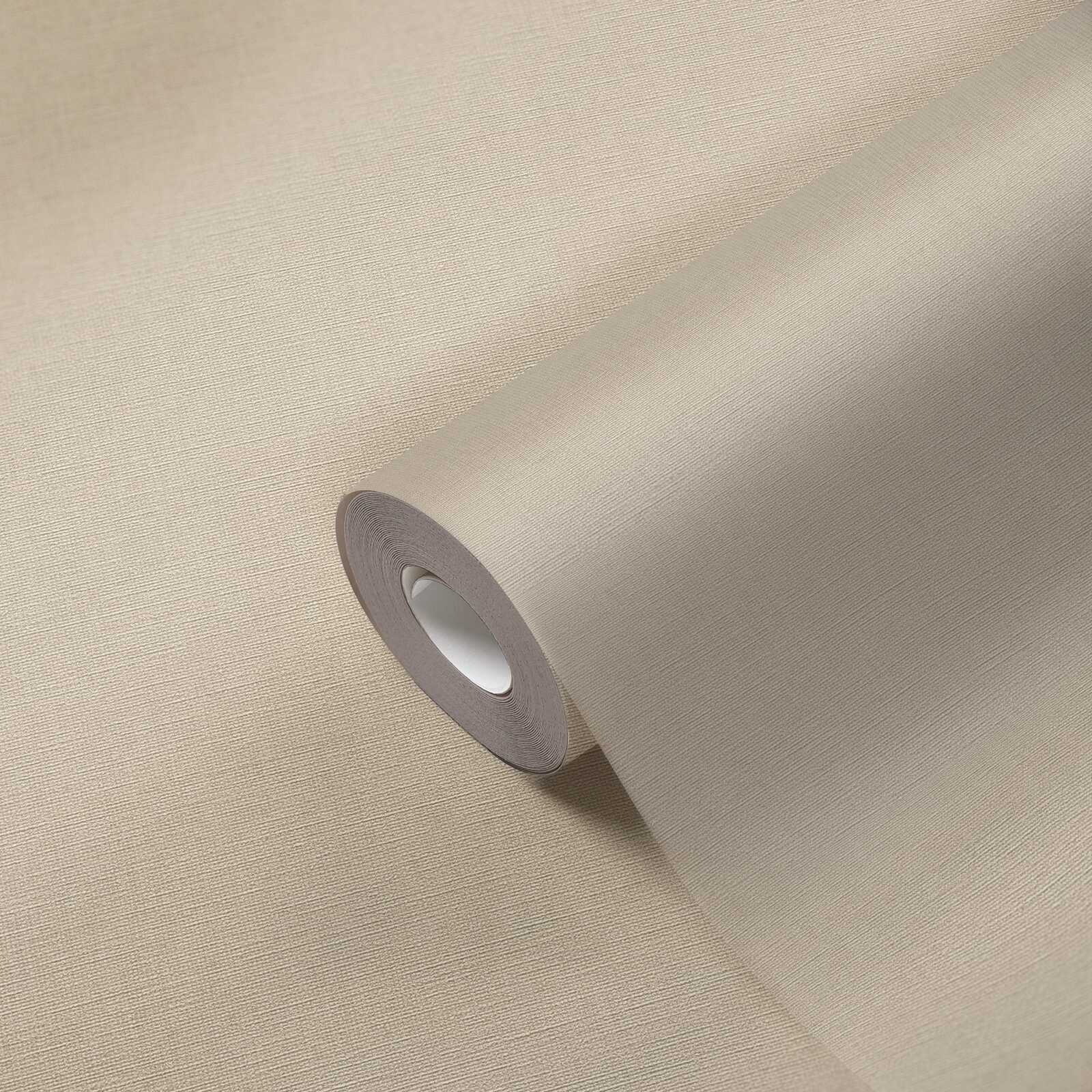             Non-woven wallpaper plain in warm colours - beige
        