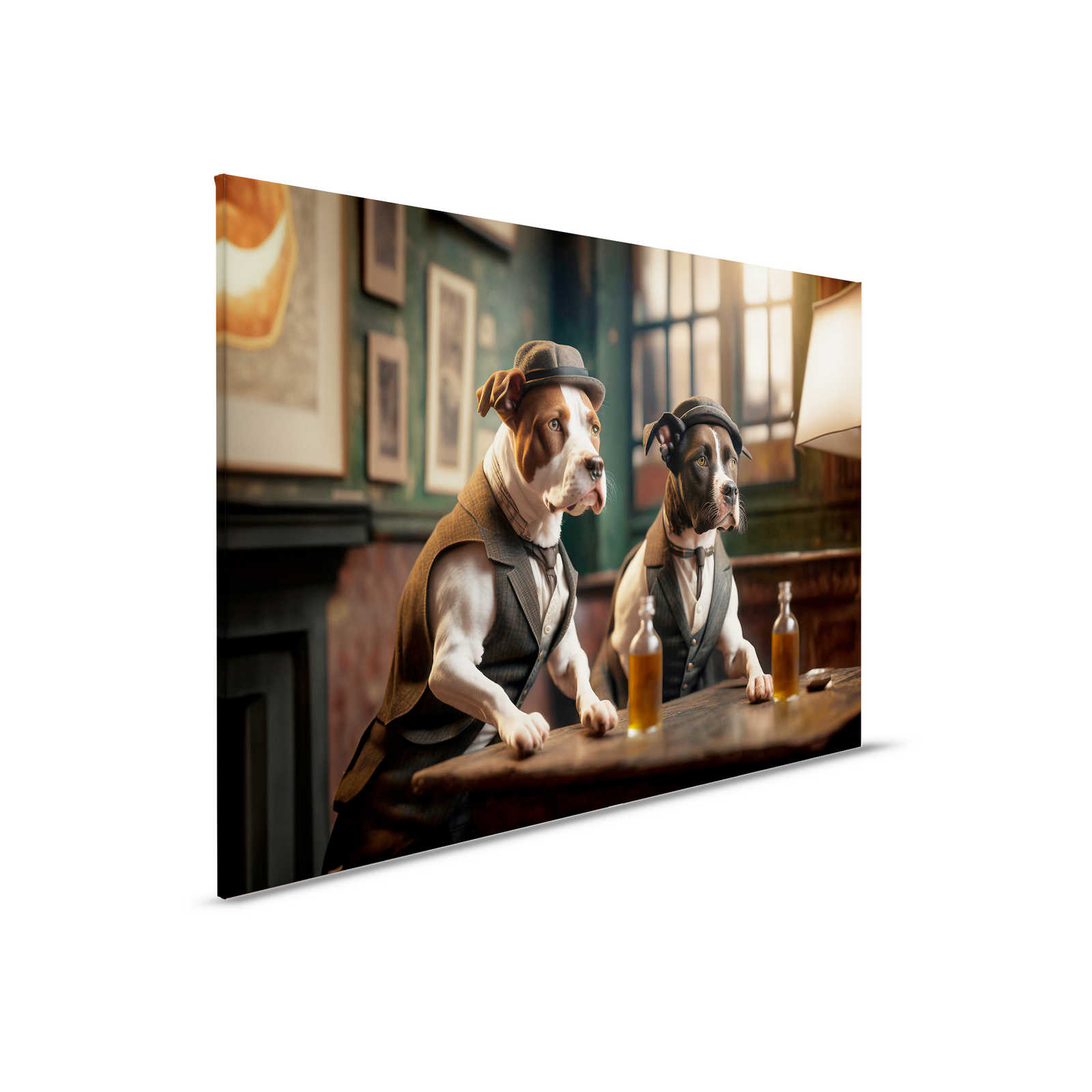 KI Canvas painting »Doggy Bar 2« - 90 cm x 60 cm
