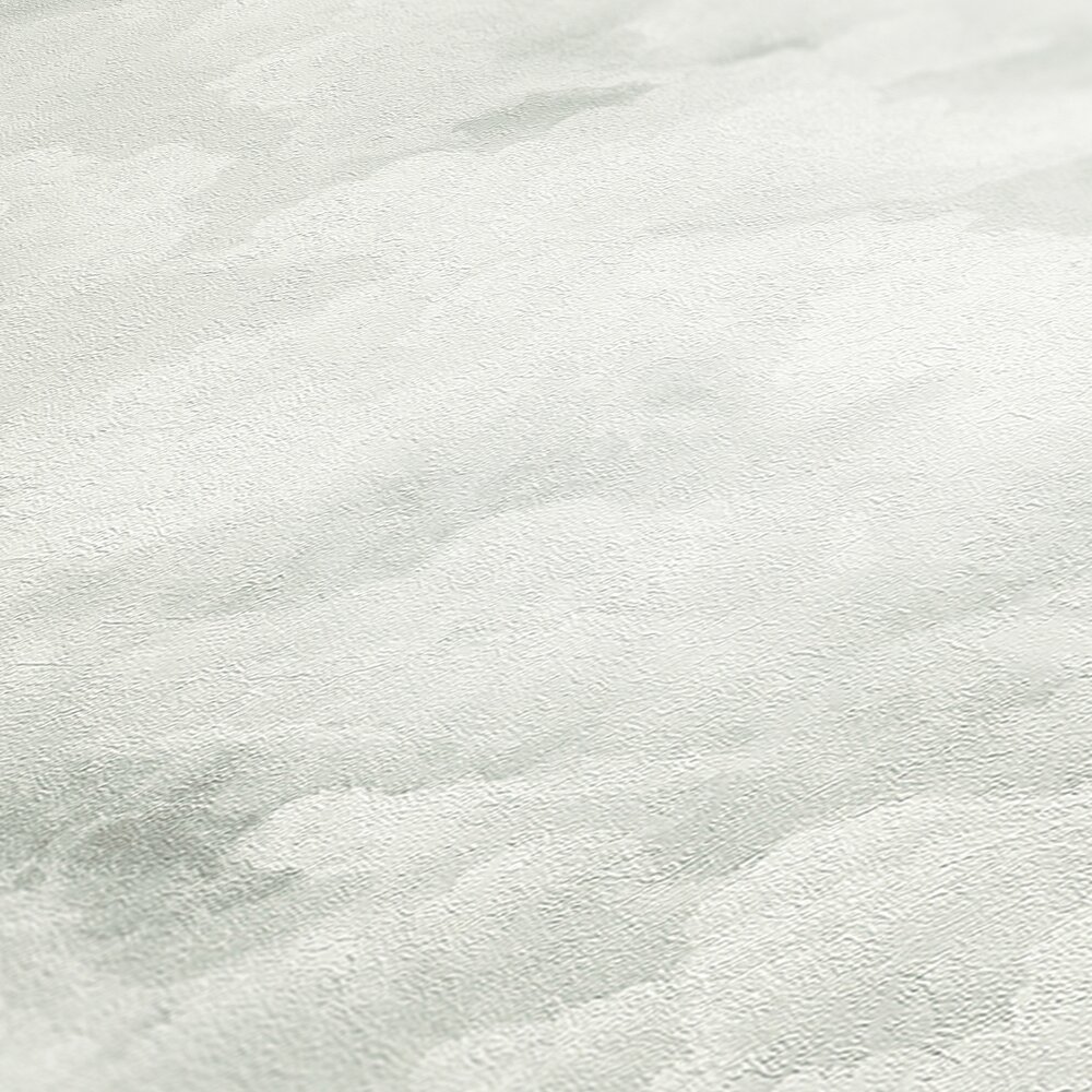             papier peint en papier intissé avec motifs de nuages abstraits - blanc, gris, crème
        