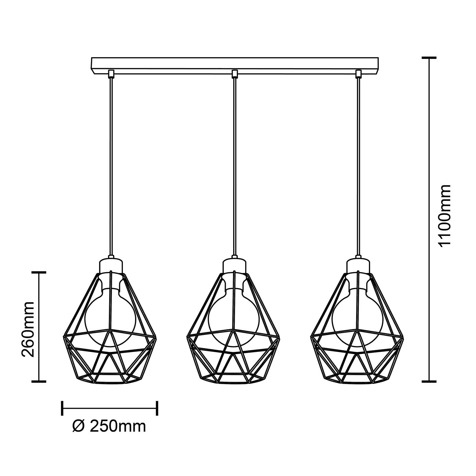             Houten hanglamp - Fine 2 - Bruin
        