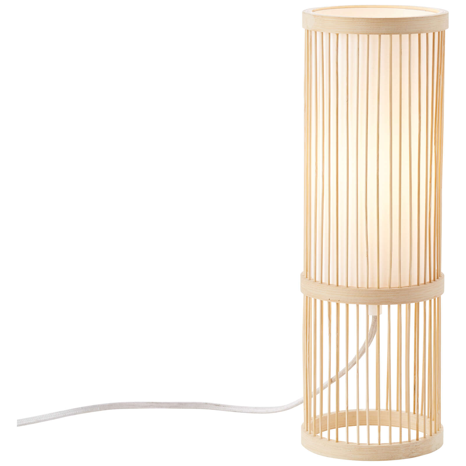             Lampada da tavolo in bambù - Luise 2 - Marrone
        