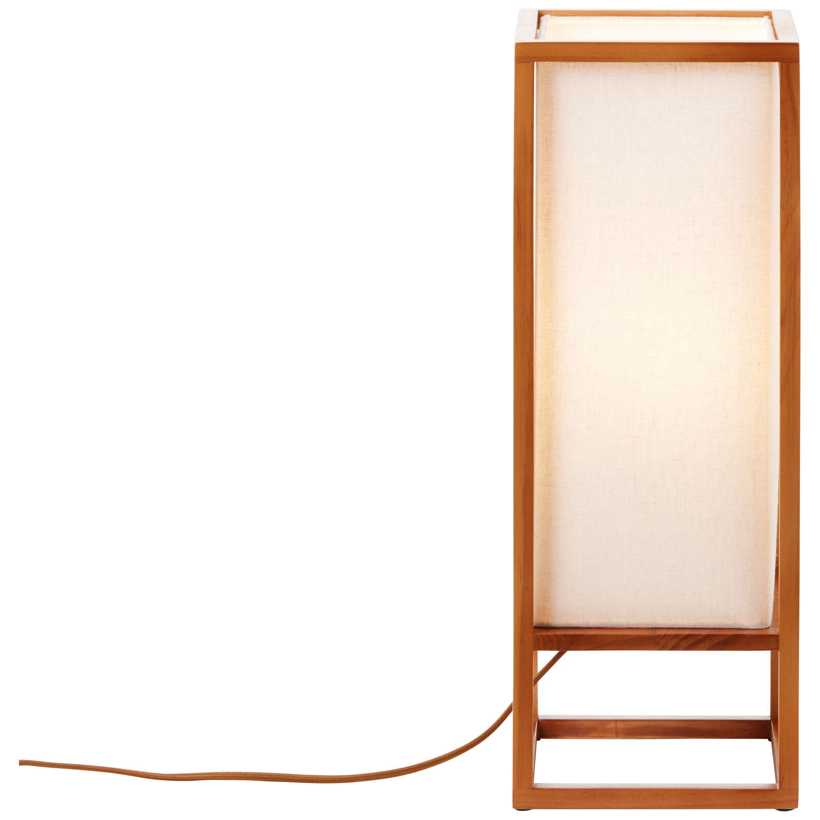             Lampe de table en textile - Nala 1 - Marron
        