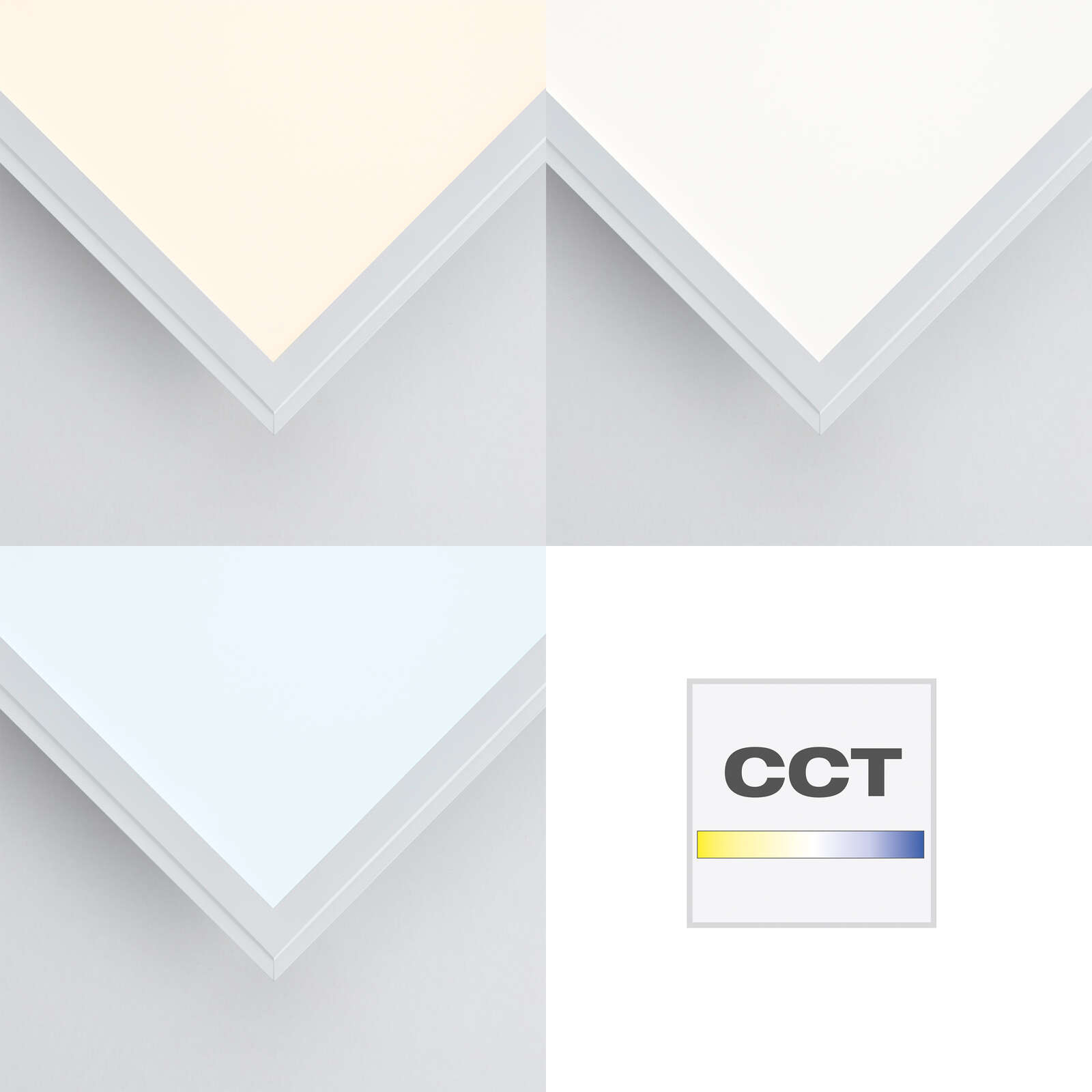             Plastic ceiling light - Albert 5 - White
        
