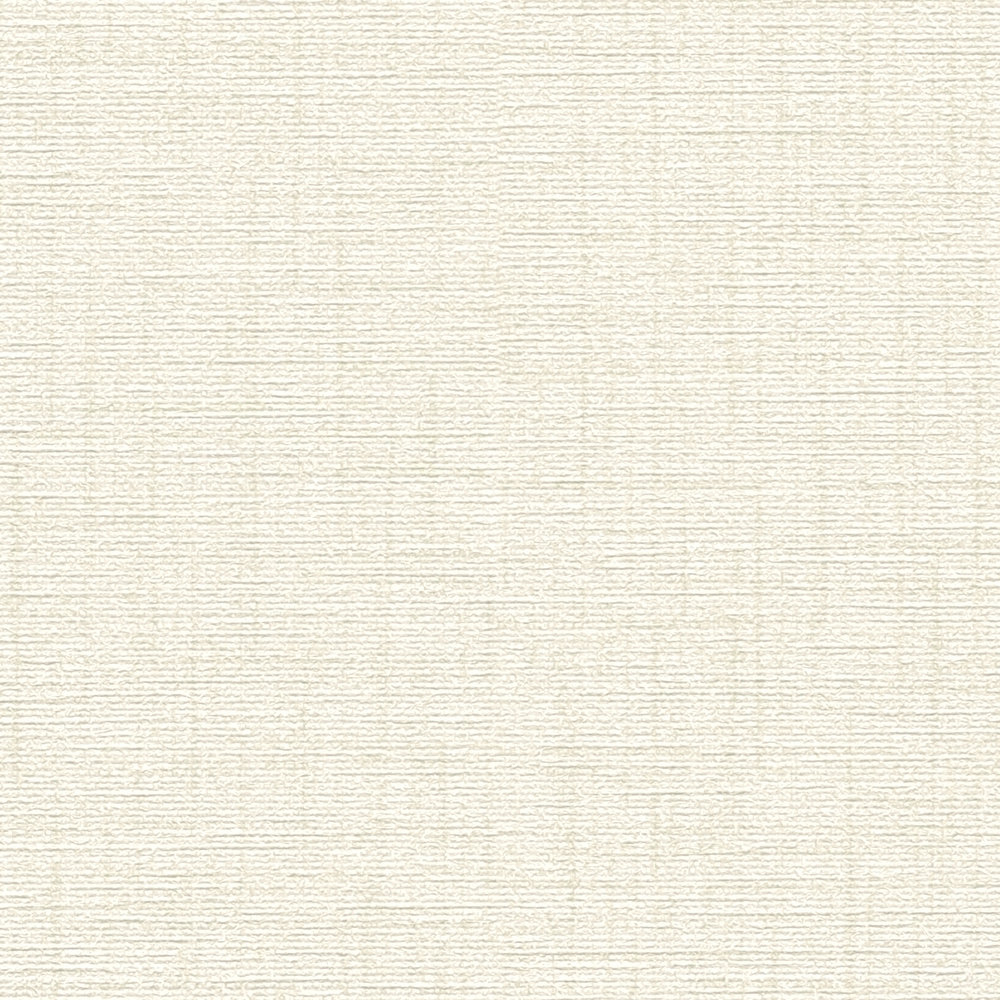             Papier peint blanc-crème avec aspect textile & effet texturé
        