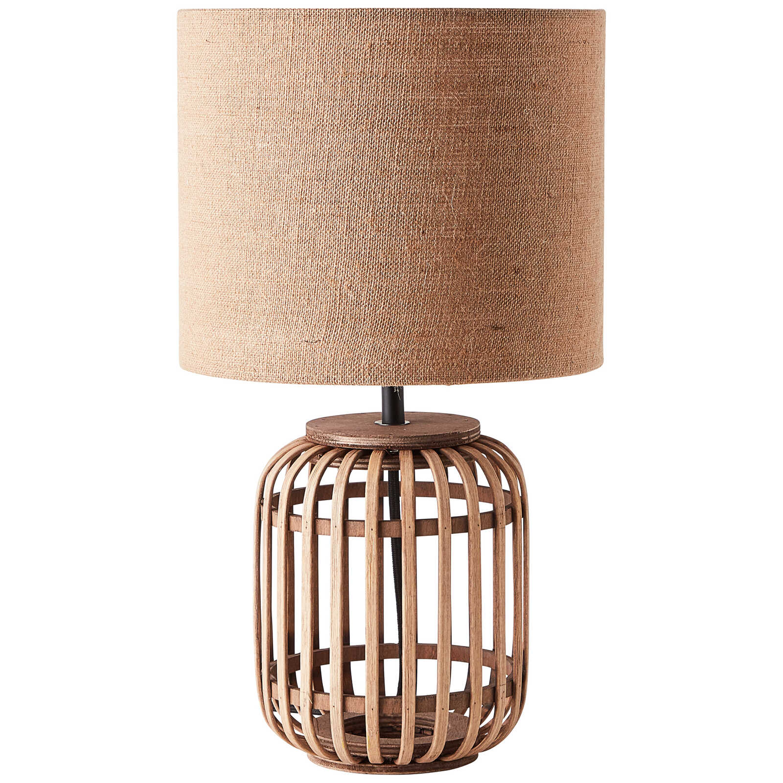             Bamboo table lamp - Willi 1 - Brown
        