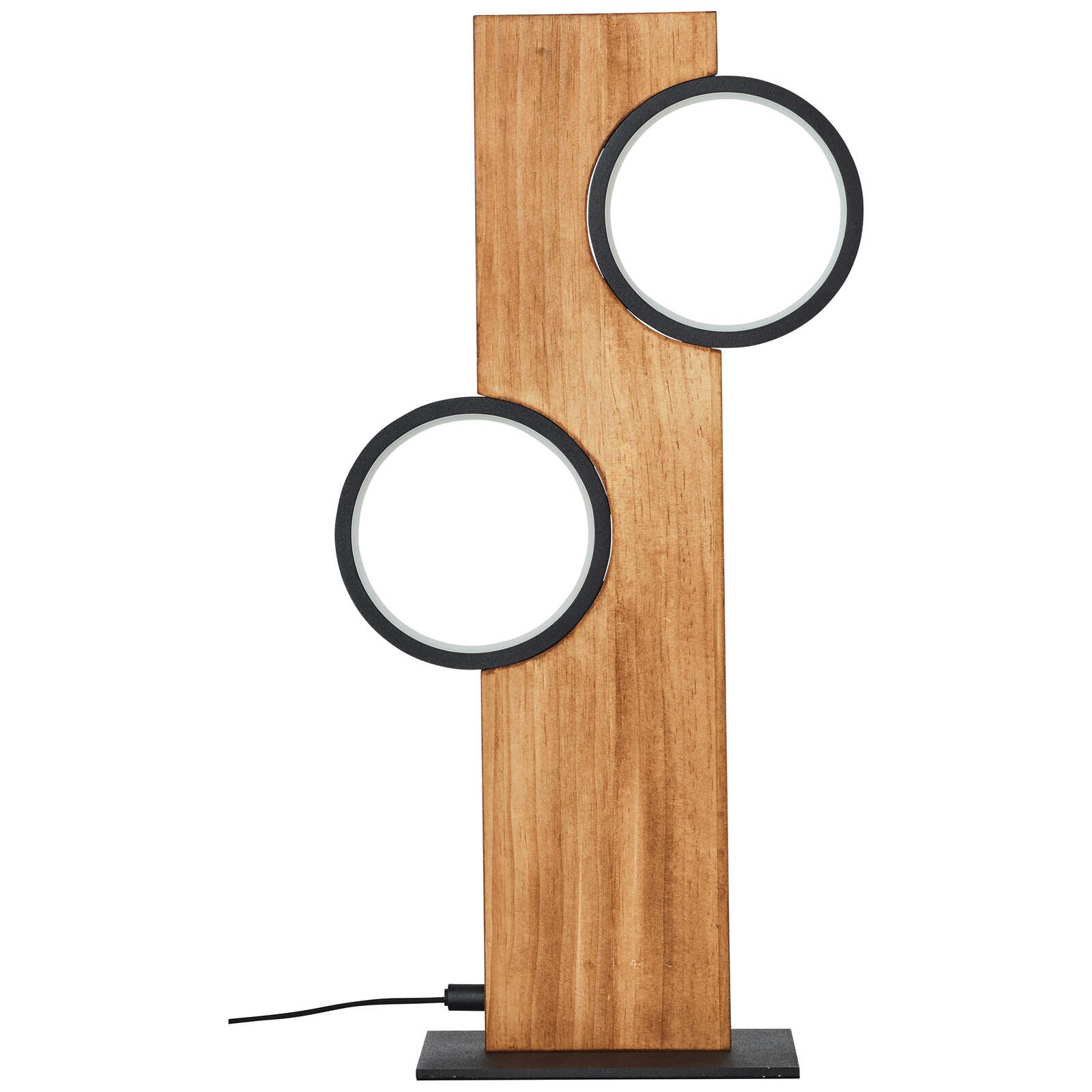             Lampe de table en bois - Elena 2 - Marron
        